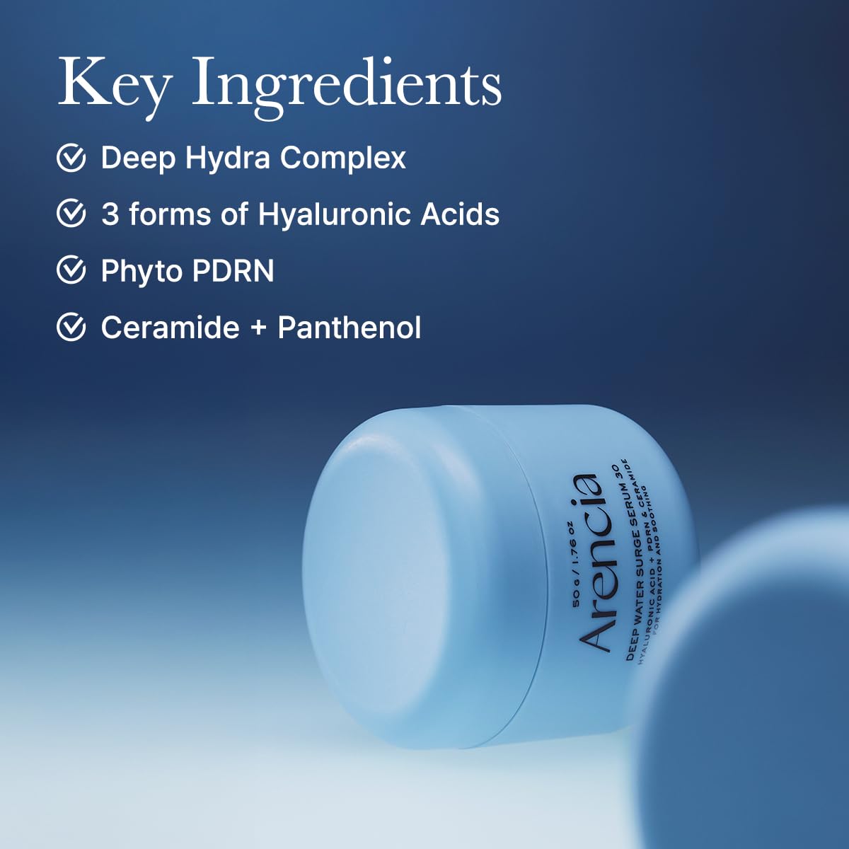 PDRN Intensive Hydration Overnight Serum - Cica PDRN + Hyaluronic Acid + Ceramide, Smooths fine line for plump glass skin, Korean Skincare 50g 1.76 oz