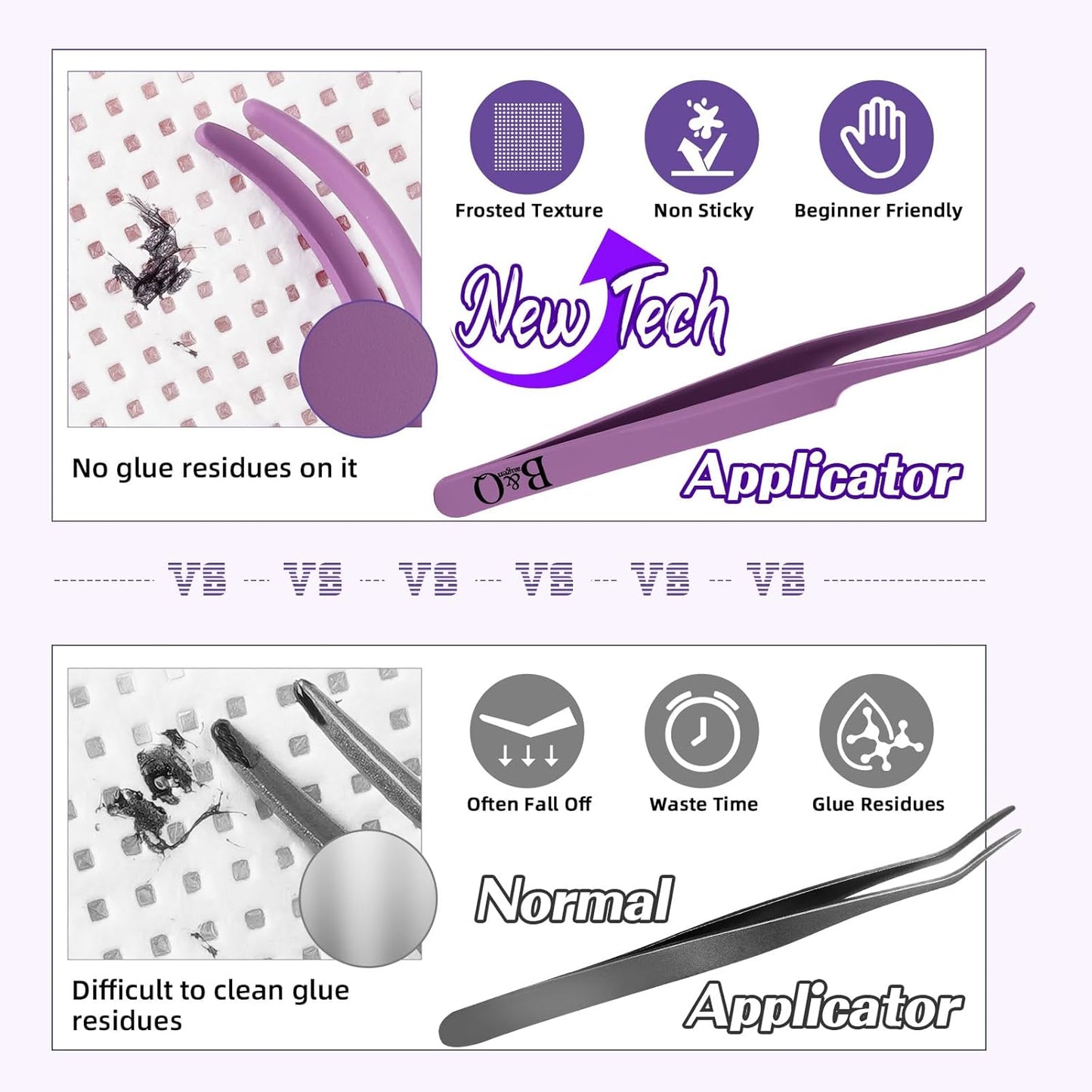 B&Qaugen B&Q Lash Extension Kit 3D Thick Lash Clusters Kit 280pcs Eyelash Extension Kit 10-18mm 90D D Curl DIY Lash Extension Kit with Lash Bond and Seal, Lash Remover (KIT-90D-MIX10-18mm), Black
