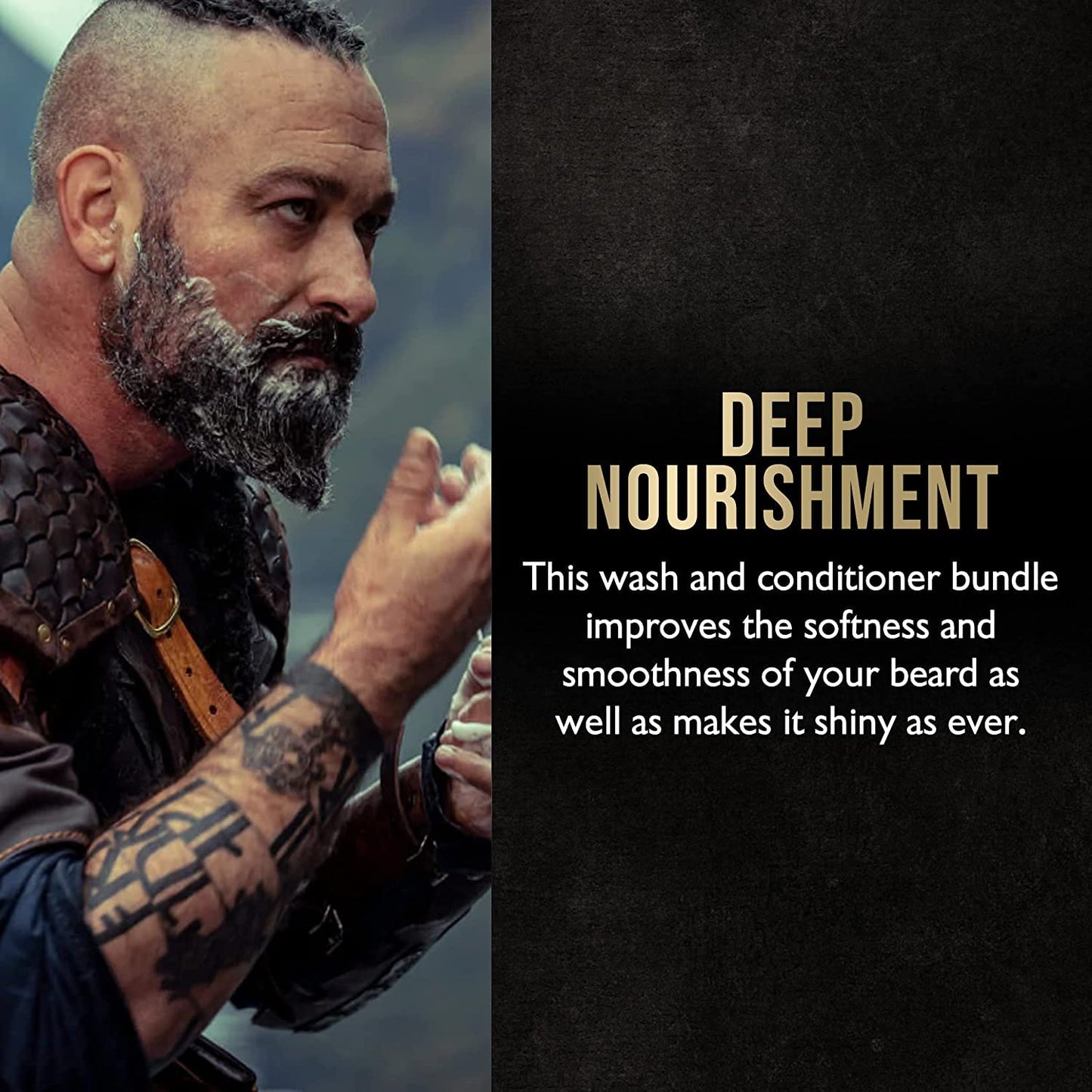 The Beard Struggle - Marksman's Beard Conditioner - Vanir's Wisdom, Platinum Collection - Nourish, Softens, & Strengthens Beard - Radiance Beard Conditioner for Men (8 Fl oz)