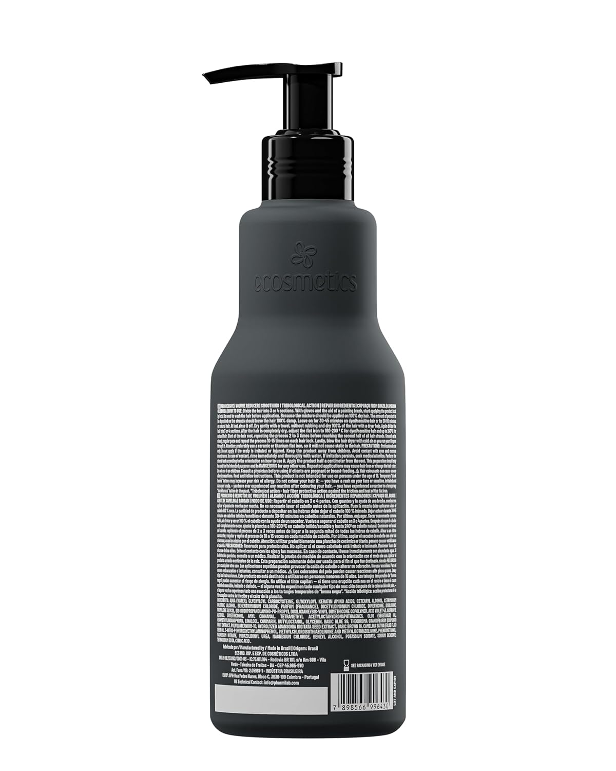ECOSMETICS Deluxe Brazilian Keratin Treatment Organic Blowout Complex | Nanoplastia | Straightening & Smoothing System | Volume Reducer | Thermal Sealer | Alisado Brasileño | Anti Frizz 1L 35.2oz