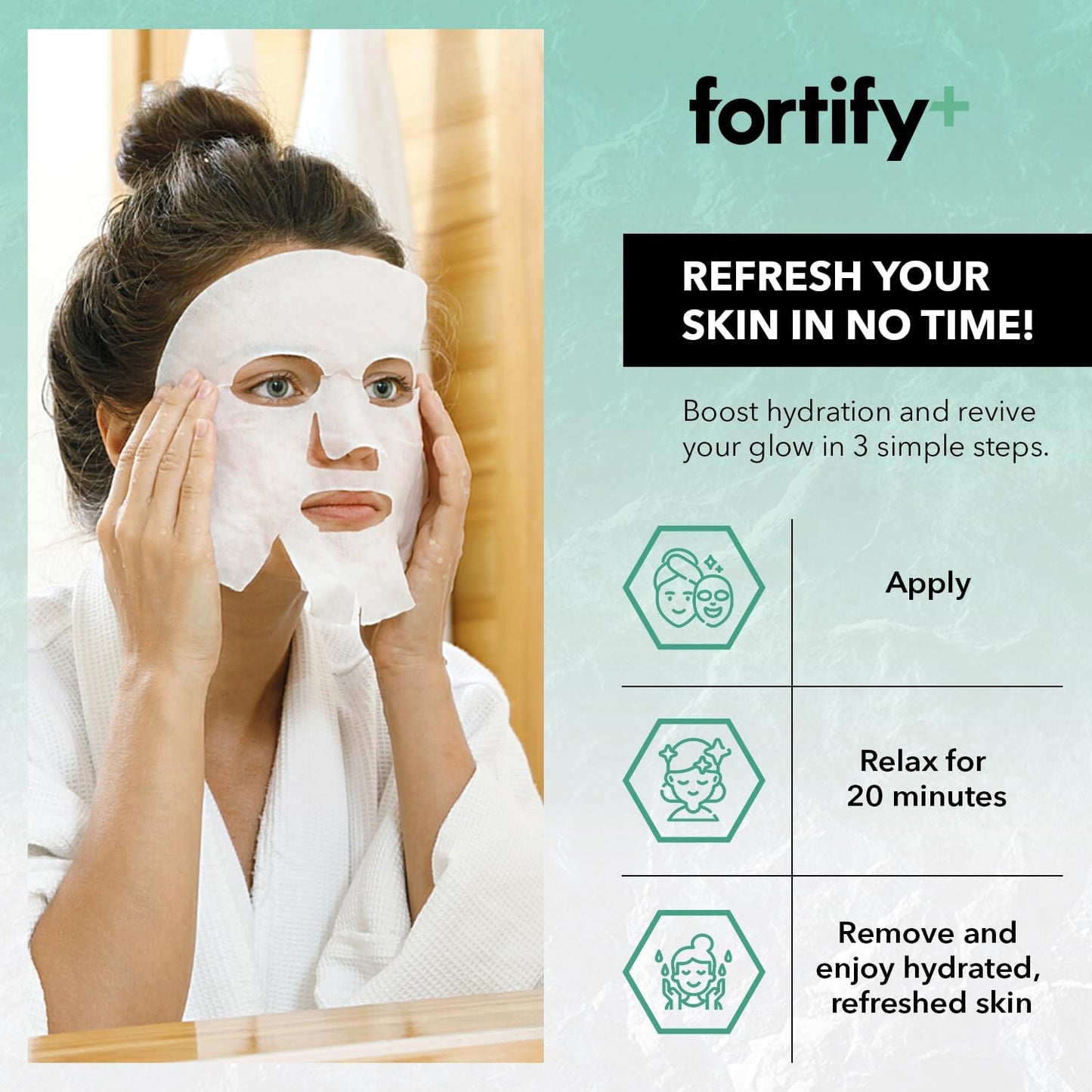 Face Mask - Hyaluronic Acid & Aloe - Dermatologist Tested, Ultra Hydrating, Anti-Aging, Pore Minimizing - 3-in-1: Detox - Treat- Boost - Clean Beauty, Korean Skin Care, 5 Sheet Masks