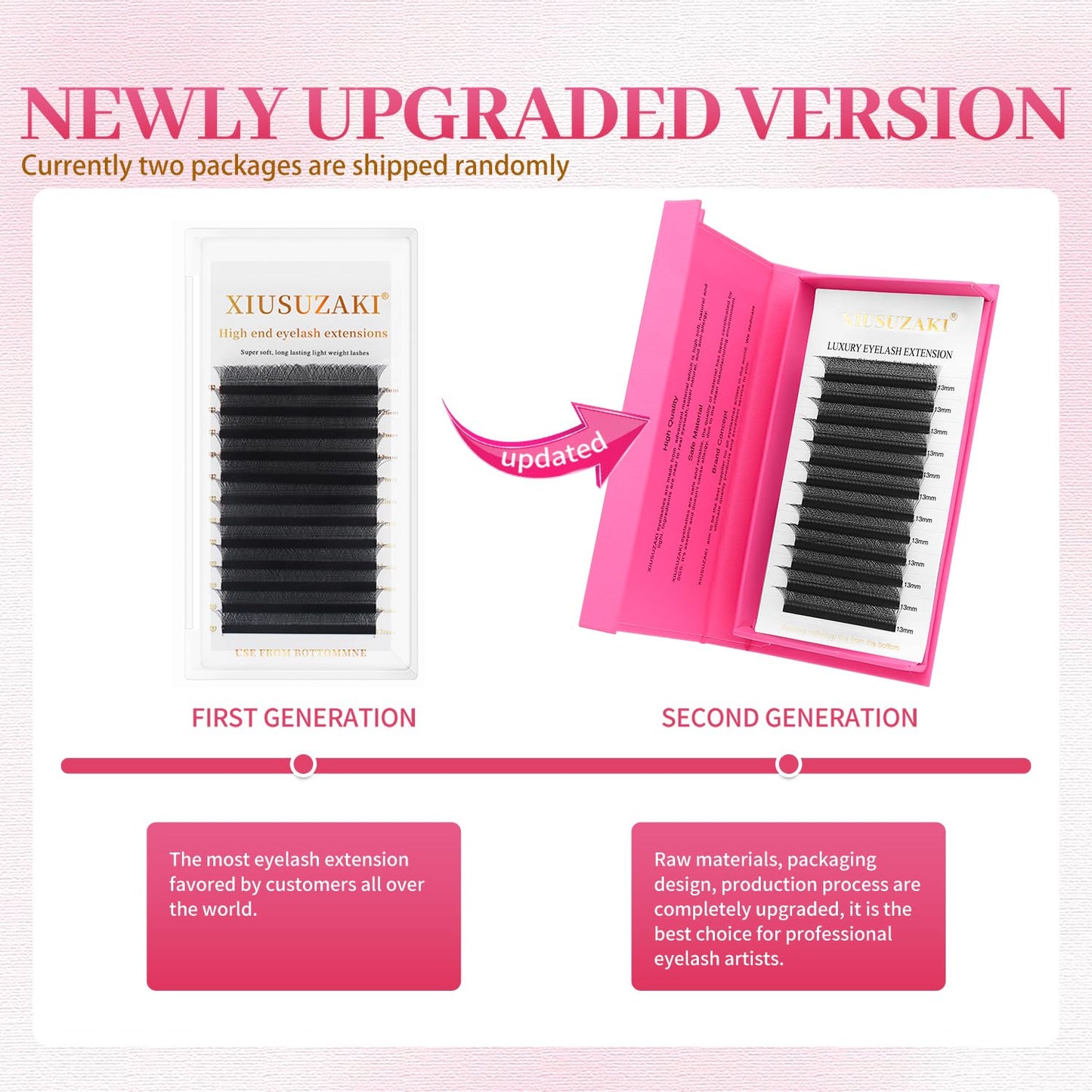 YY Lash Extensions Supplies Y Eyelash Extensions 0.07mm Thickness D Curl 13mm Premade Fans 4D Russian Volume Matte Black 12 Rows Crisscross Eye Lashes(YY-0.07-D,13mm)