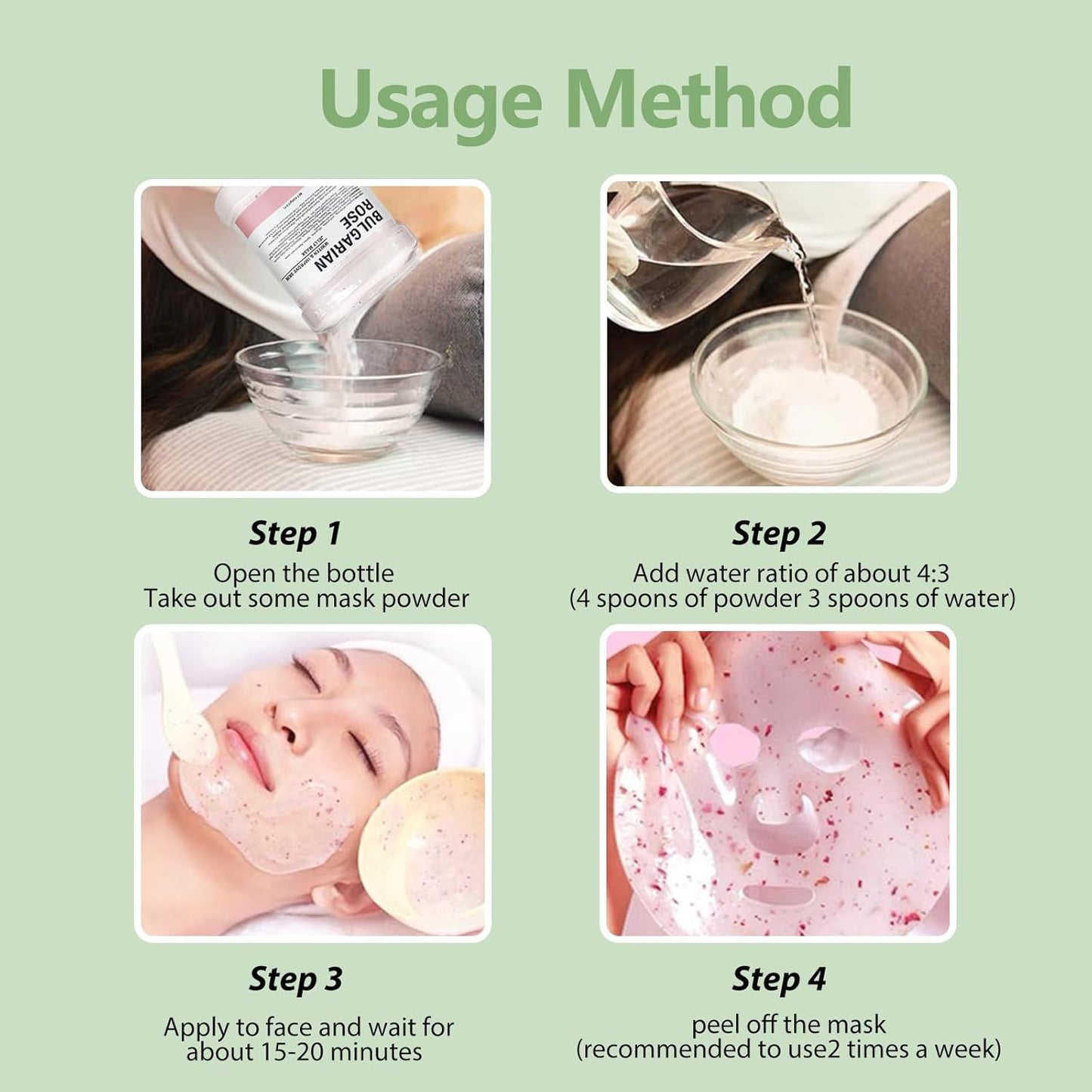 Jelly Mask for Facials, Hydrating & Moisturizing Peel-Off Rubber Gel Face Mask Skin Care for Deep Hydration & Glow, 23 Fl Oz Jar Professional Spa Use for All Skin Types with Aloe vera essence