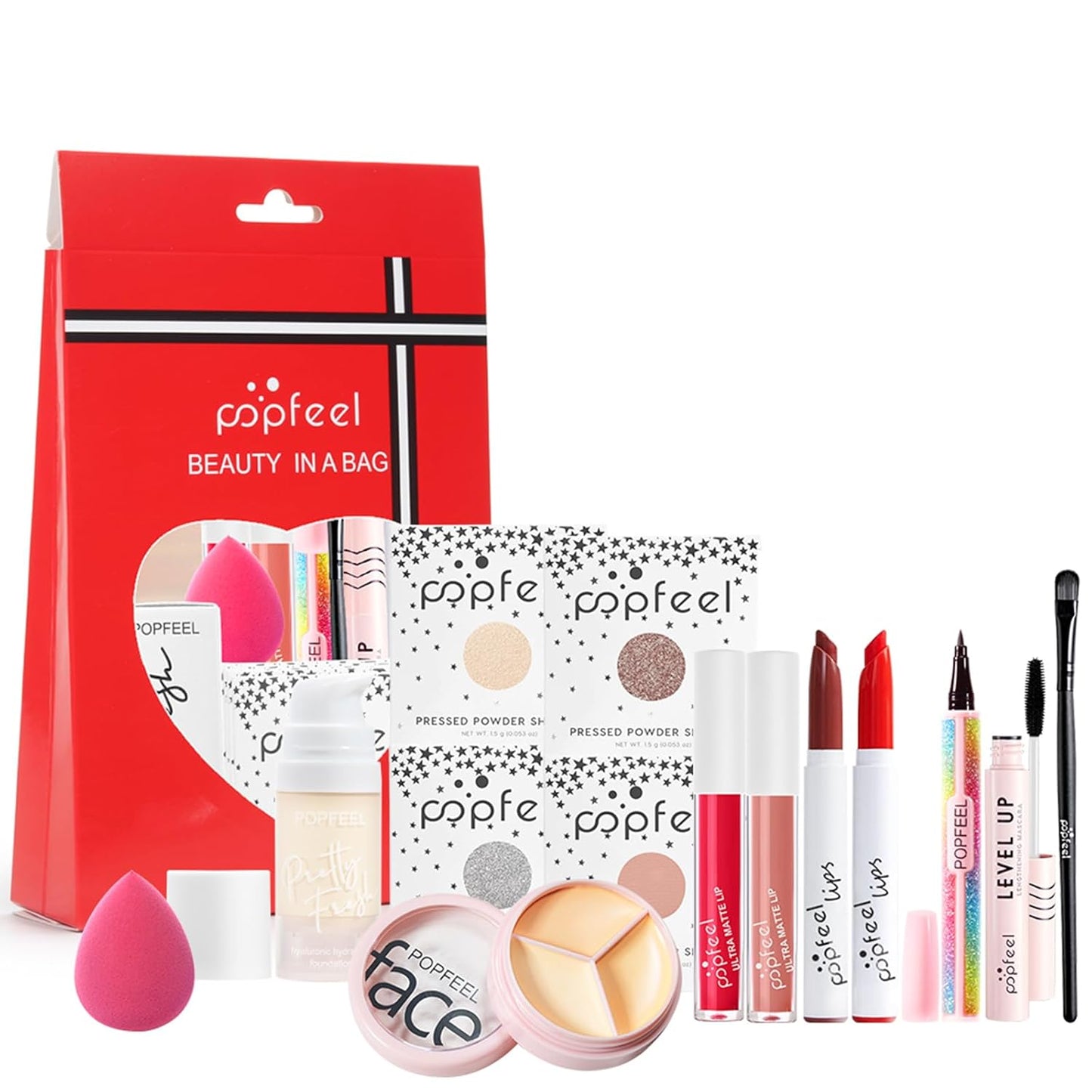 Makeup Kit for Teenager Girls, Full Cosmetics Makeup Kit for Girls 10-12 with Eyeshadow, Lipstick, Concealer, Lipgloss, Mascara, Makeup Brush etc, Cosmetics Gift Sets for Women, Teenage