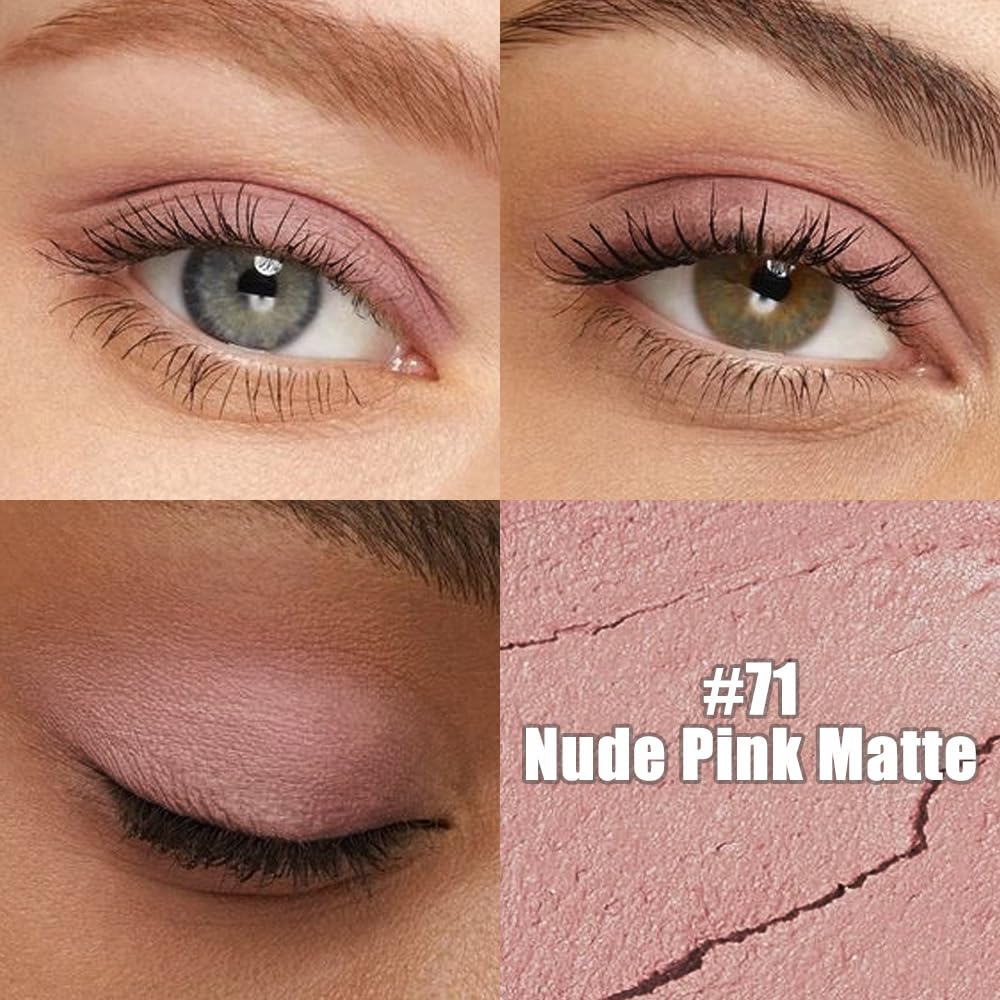 Light Mauve Matte Cream Eye Shadow Stick Makeup for Women, Mauve Matte Eyeliner Pencil Eyeshadow Brightener Stick for Eyes, Waterproof Eyeshadow Applicator Blendable sombras para ojos 71#