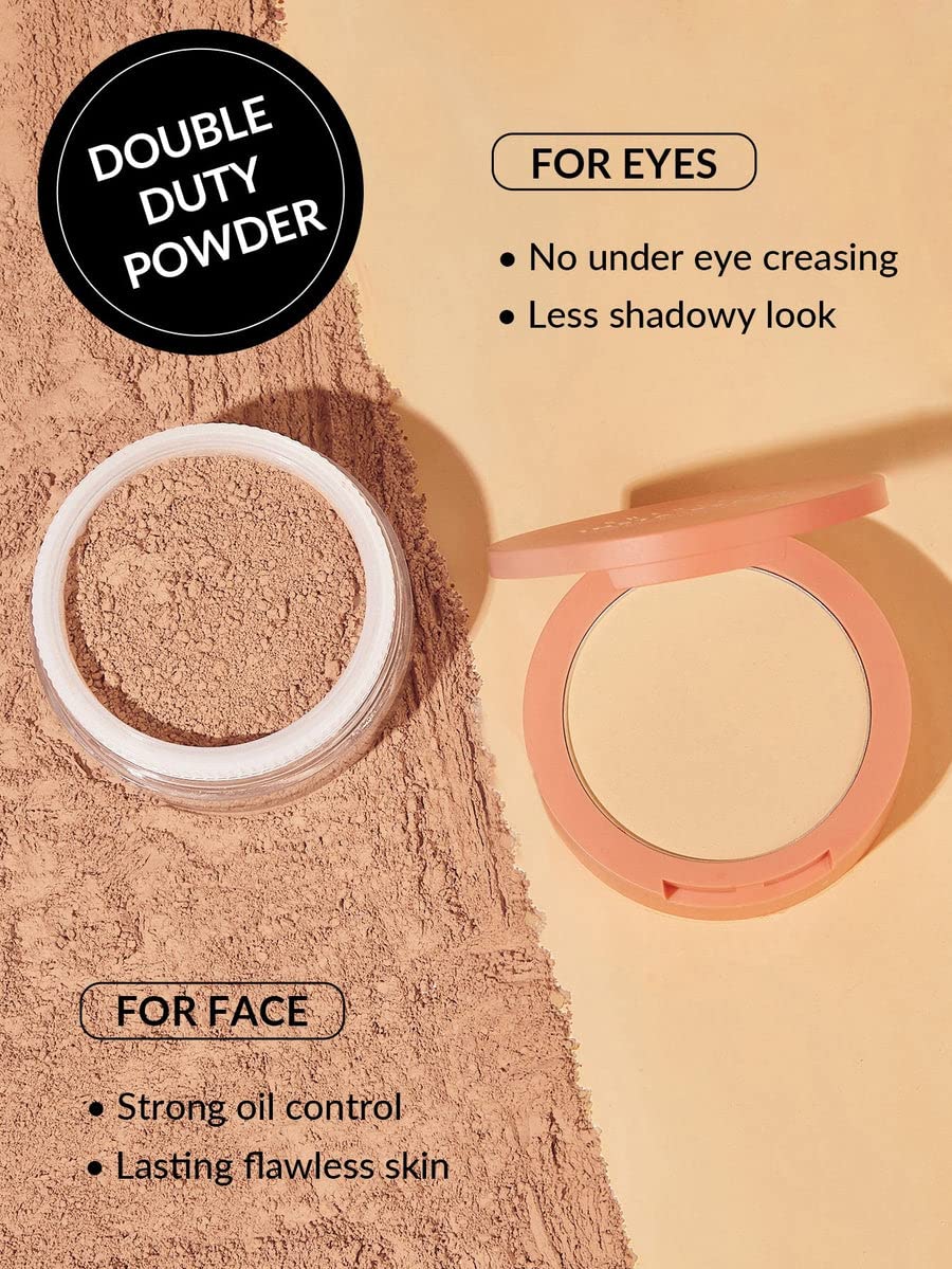 SHEGLAM Insta-Ready Face Powder Loose Under Eye Setting Powder - Toasted Almond