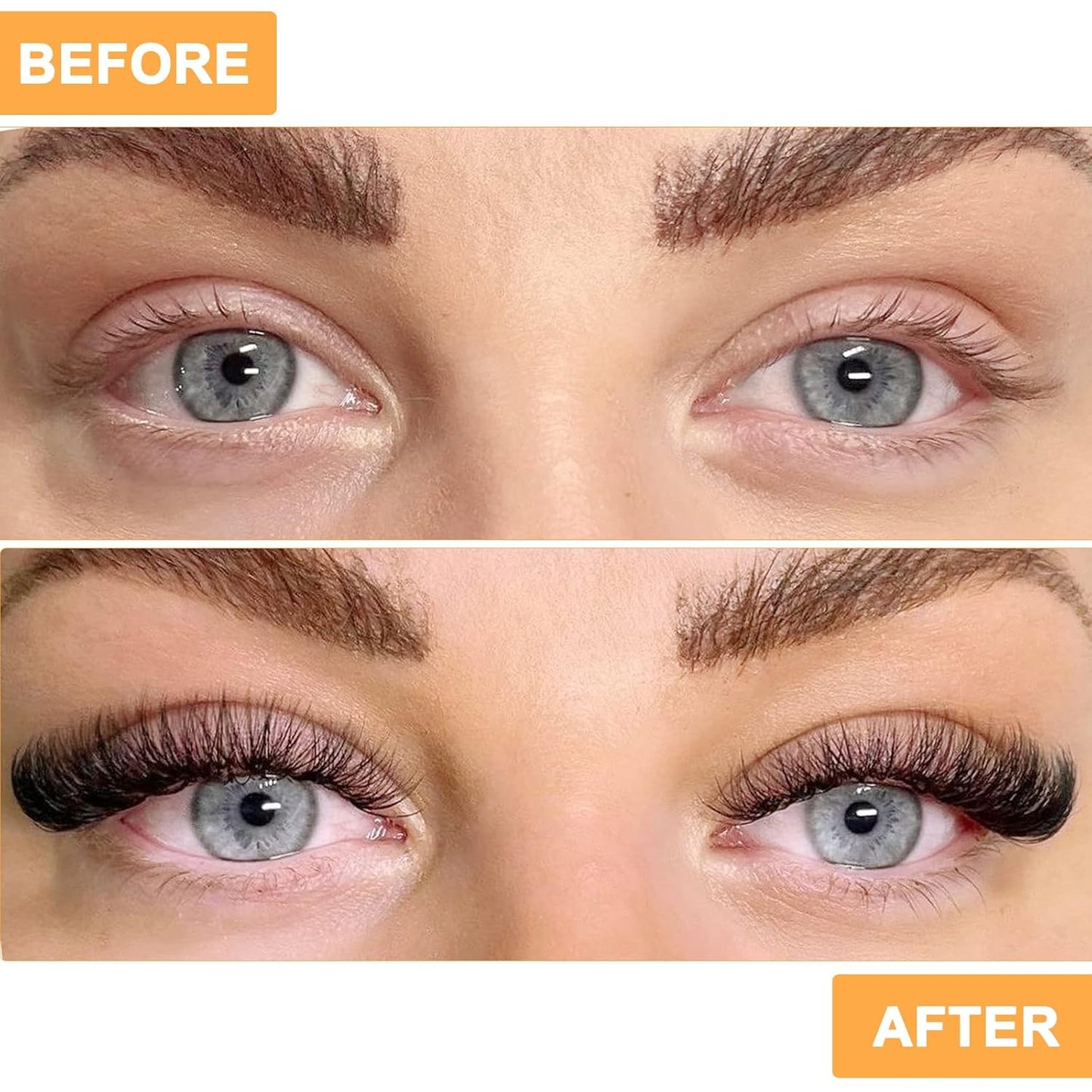 B&Qaugen Lash Clusters 30D+40D-D-12-18MIX Individual Lashes 280 Clusters False Eyelash 9-16MIX Extensions DIY Eyelash Extensions at Home (30D+40D,D-12-18MIX)
