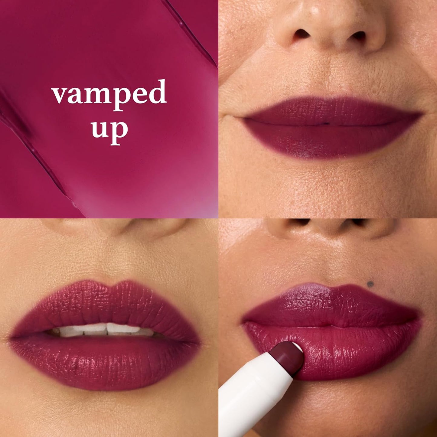 Julep It's Balm Tint of Color Lip Balm - Vamped Up | Hydrating Lip Color with Vitamin E Core | Natural Gloss Finish | Vegan & Cruelty-Free