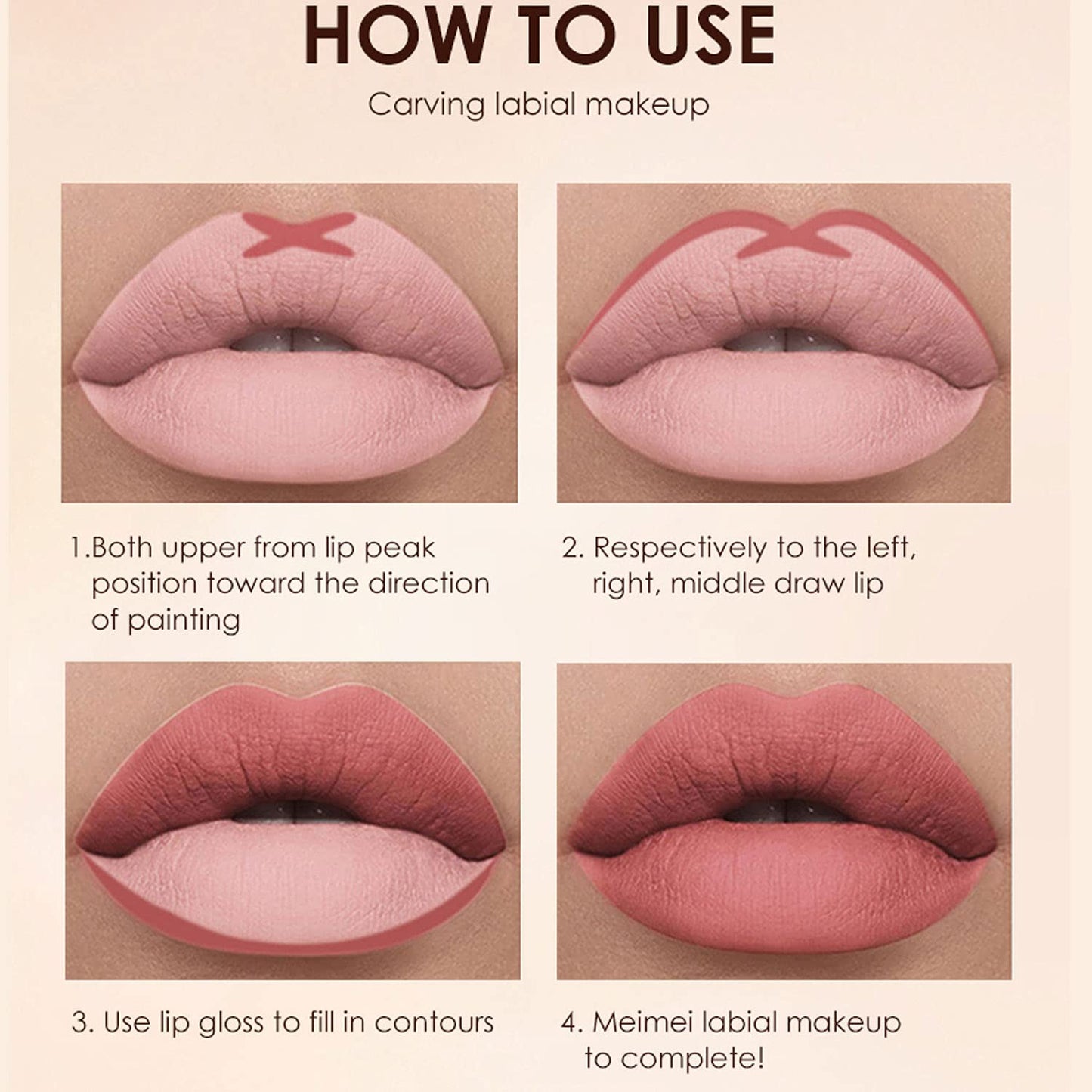 BestLand 6Pcs Matte Liquid Lipstick + Lip Liner Pens Set, One Step Lips Makeup Kits Pigment Velvety Nude Lip Stain Waterproof Long Wear Lip Gloss Make up Gift Set (Chic Shades Lip Set)