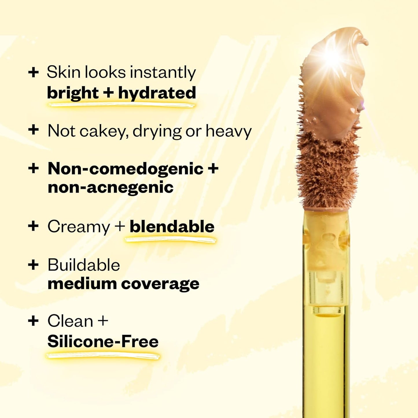 Kosas Revealer Concealer - Medium Coverage Makeup with Hyaluronic Acid, Conceals Dark Circles Under Eyes, Dark Spots and Blemishes + Brightens, Hydrates, Long-Lasting & Vegan,(Tone 3.5 W)