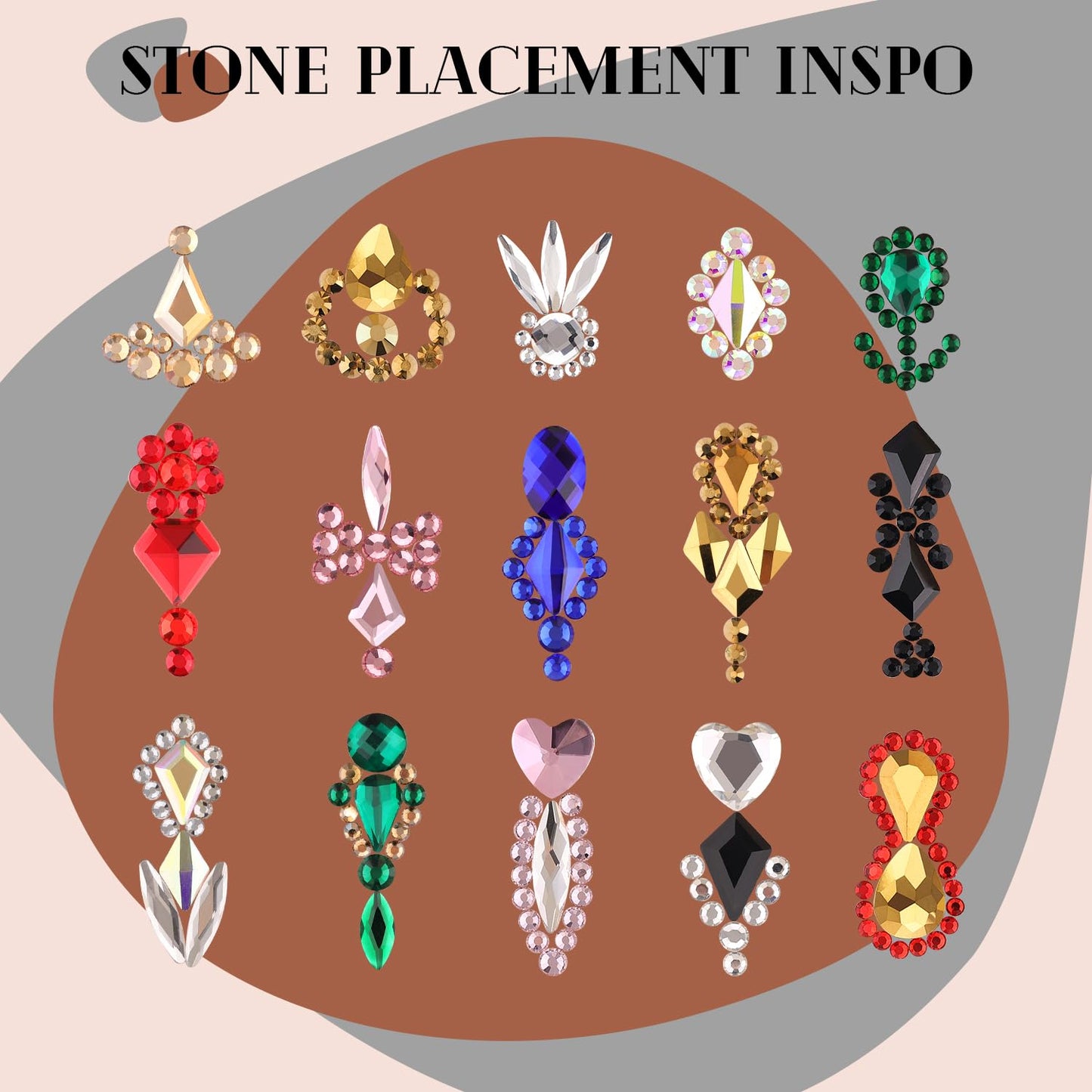 1680Pcs Emerald Green Glass Nail Rhinestones 180Pcs Multi Shapes Flatback Nail Gems + 1500Pcs 1.5-4mm Round Crystal, Manicure Nail Charms Diamond Gemstone for Acrylic Nails Decoration