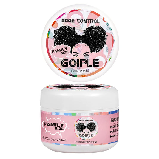Goiple 8.25 OZ Edge Control Wax for Women, Non-greasy Edge Smoother, Hair Gel for All Hair Types, No Flaking, Extra Strong Hold Water-based Edge Stay Gel