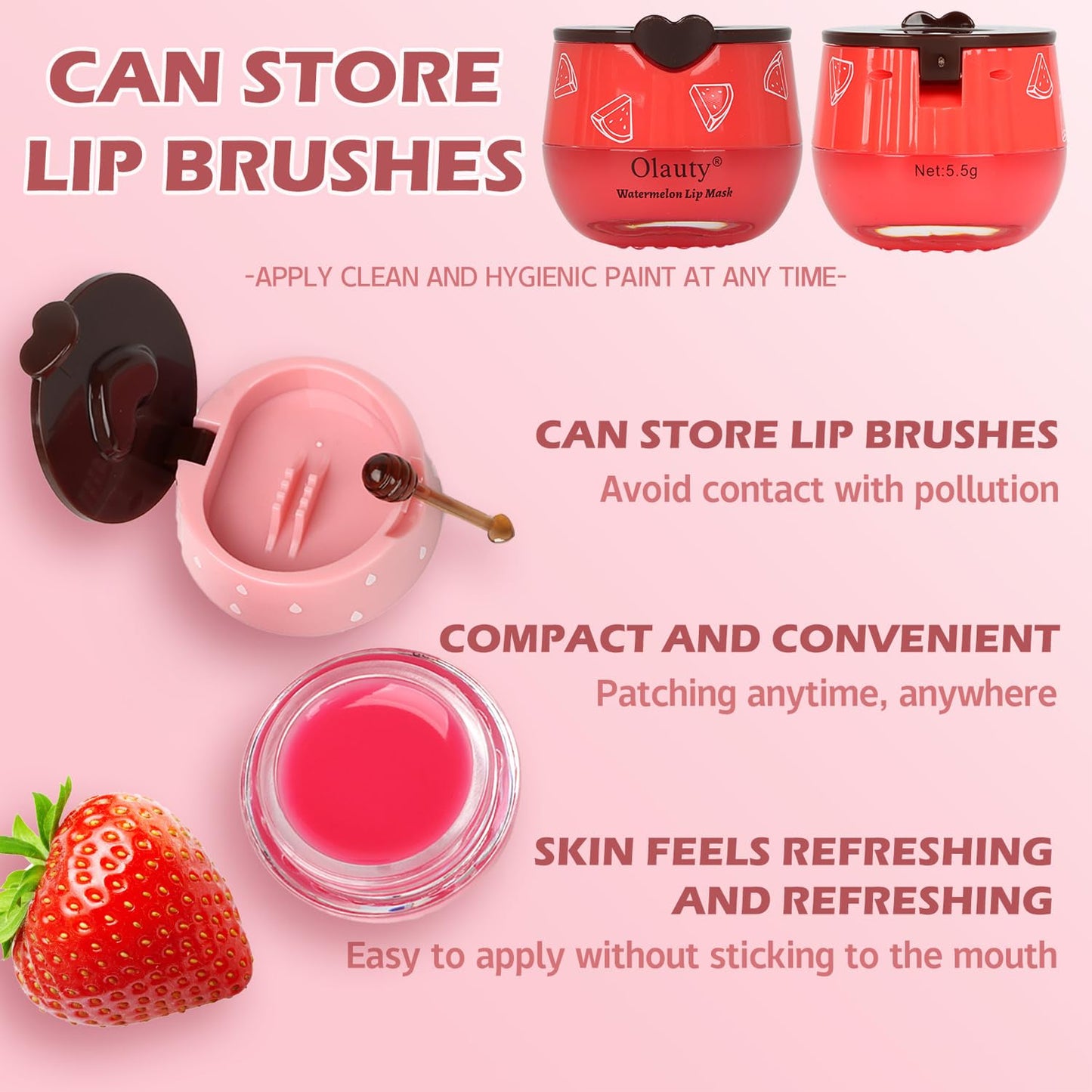 6 PCS Bee Lip Balm Lip Care,Fruit Extract &Vitamin E with Propolis Lip Sleeping Mask Honey Pot,Hydrating Prevention Dry,Moisturizing Lip Mask Overnight Reduces Lip Lines