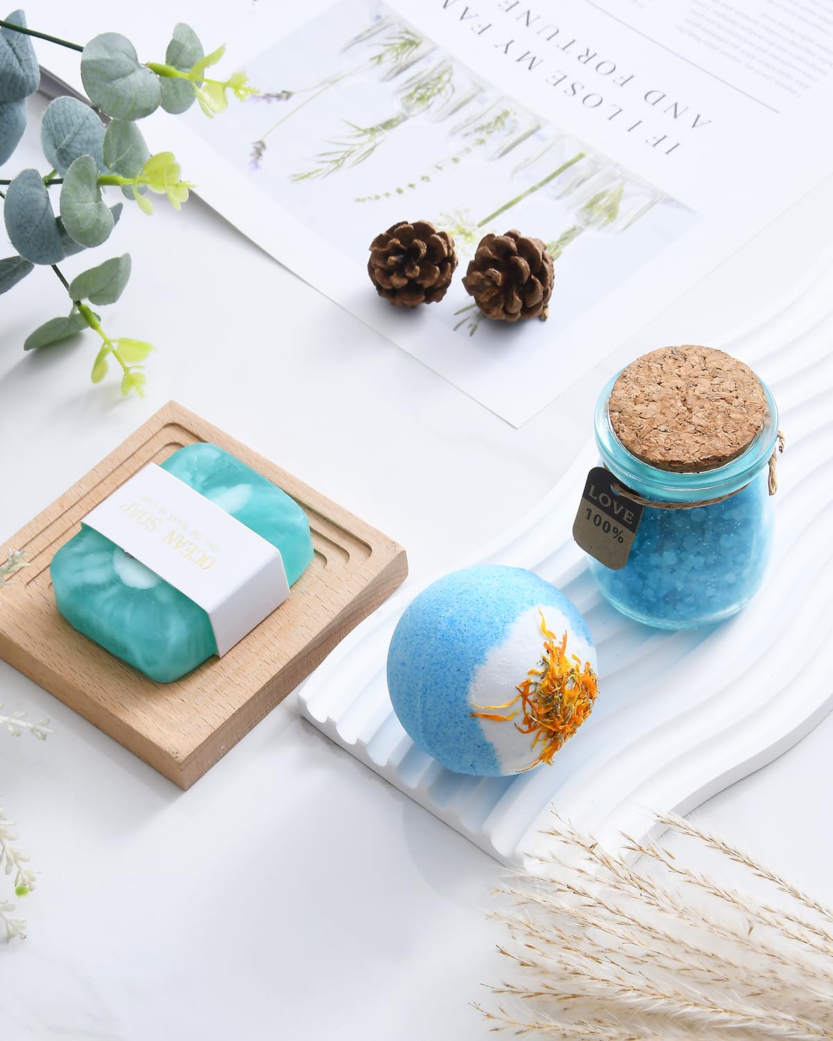 Birthday Gifts for Women, Mothers Day Gifts - Bath Relaxing Spa Gift Basket Set, Self Care Gifts Unique Anniversary Gifts Idea for Mom Women Her Best Friends Sister Wife Girlfriend Coworker Teacher