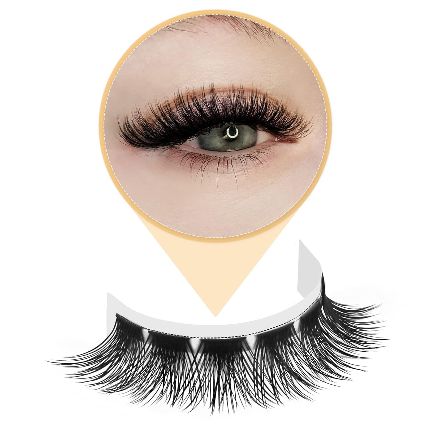 QUEWEL Lash Clusters 72 Pcs Cluster Lashes Wide Stem Eyelash Clusters C/D Curl 8-16mm DIY Eyelash Extensions Mega Style for Self Easy To Use at Home(Mega-C-MIX8-16)