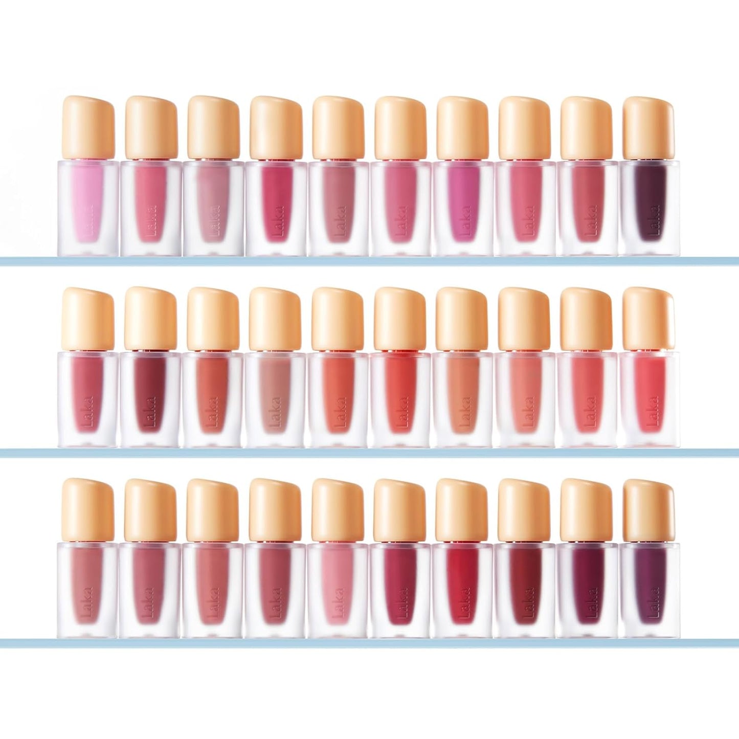 Laka Fruity Glam Lip Tint Mini, Glowing Lip Stain with Wide Color Spectrum, Hydrating & Lightweight Texture, Long-Lasting Bold Stain, Non-Sticky, Vegan, K-Beauty (#106 Juicy)