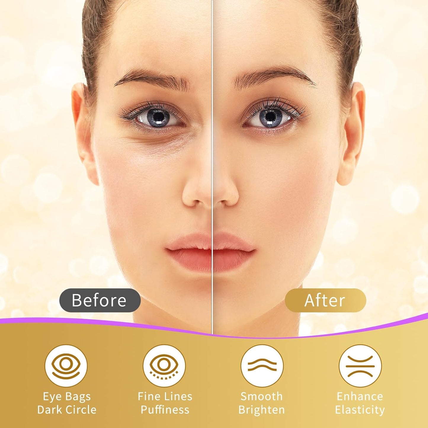 Under Eye Patches, 40 Pairs Eye Mask for Dark Circles, Puffy Eyes, Undereye Bags,Wrinkles,Eye Mask Patches with 24K Gold, Eye Treatment Skin Care for Men & Women Gift