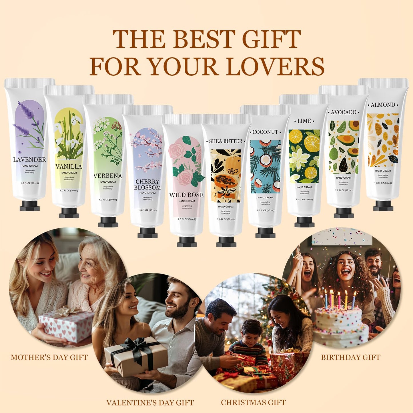 BODY & EARTH 30 Pack Hand Cream Bulk, Mini Hand Lotion, Travel Size Lotion for Women, Teacher Gifts, Bridesmaid Gifts and Bachelorette Party Favors