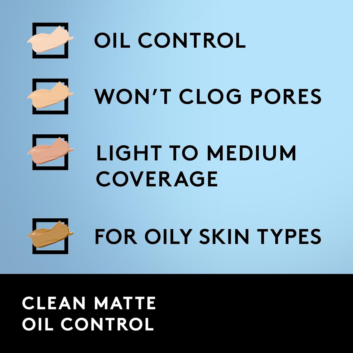 COVERGIRL, Clean Matte Liquid Foundation, Creamy Natural, 1 Ounce, 1 Count (packaging may vary)
