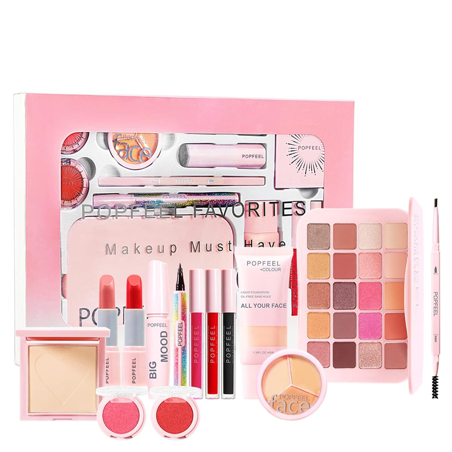 All in One Kit Makeup Kit - Civlann Professional Makeup Kit for Women Full Kit with Eyeshadow Palette, Lip Gloss, Blush, Foundation, Concealer - Essential Starter Comestic Set for Teenage Girls #2