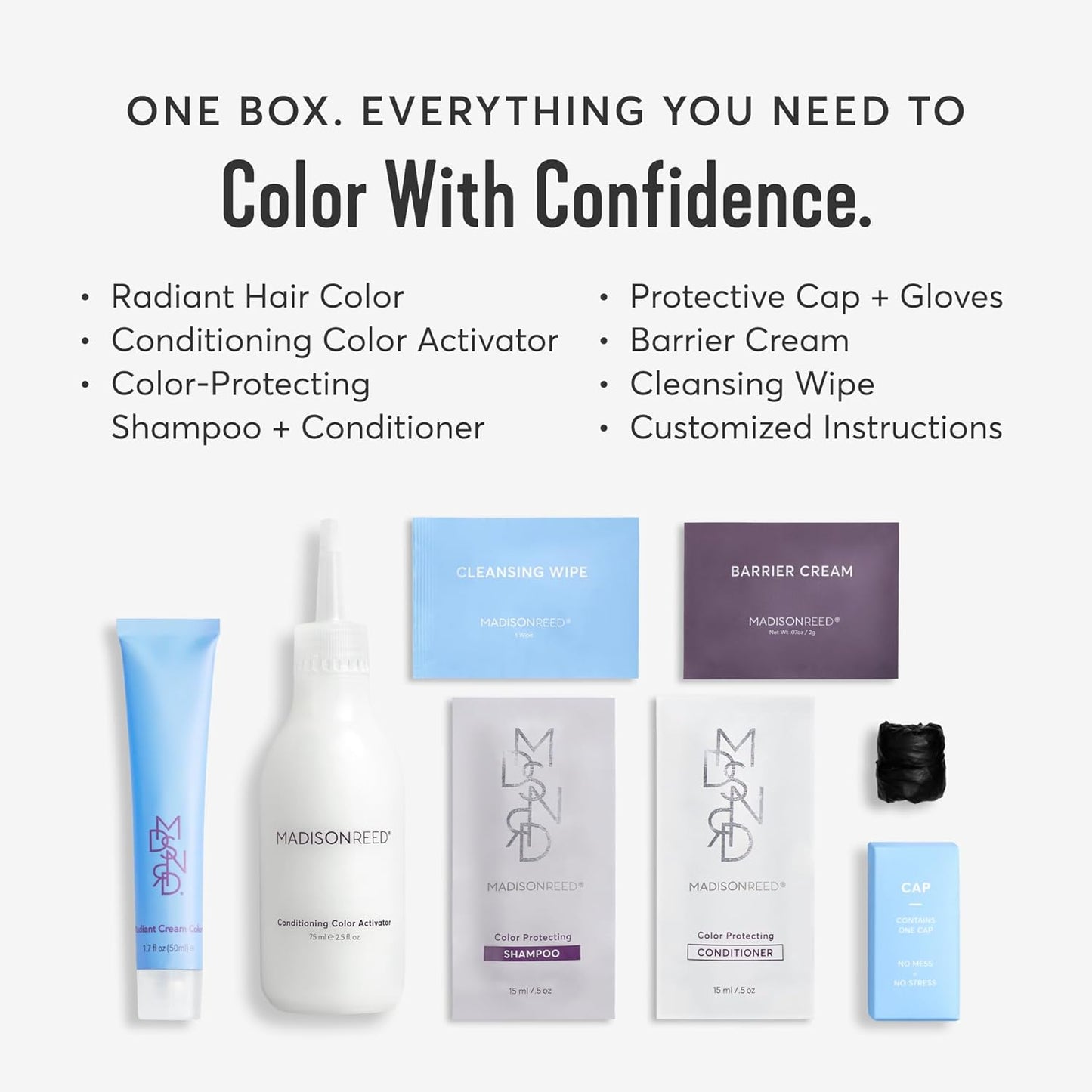 Madison Reed Radiant Hair Color Kit | 4NMG Darkest Chocolate Brown with Warm Mahogany Tones (Bolzano) for 100% Gray Hair Coverage | Dimensional Permanent Hair Dye | PPD-Free & Ammonia-Free | 2 Pack