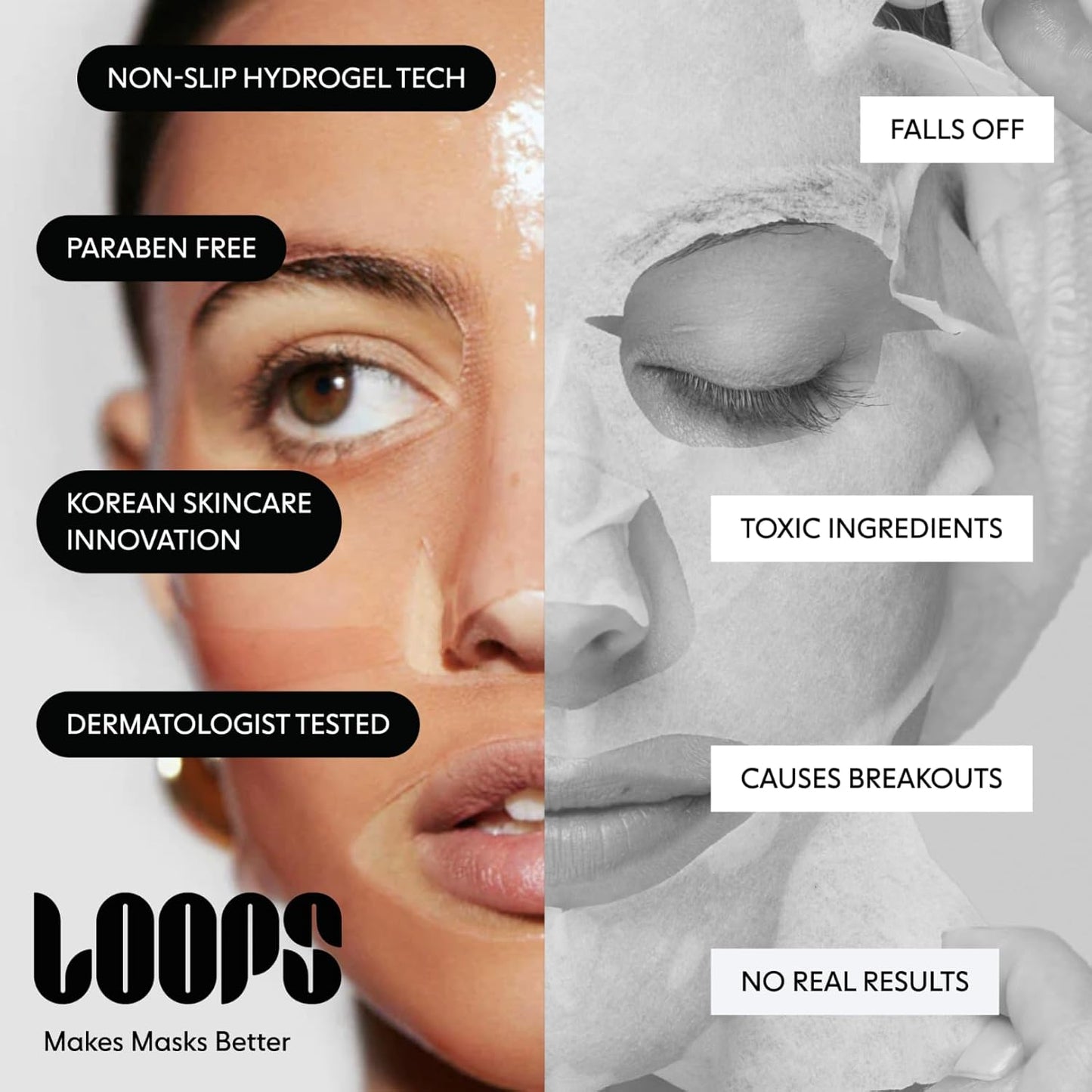 LOOPS Glow Gang Mask Set – Weekly Reset for Rejuvenation, Double Take for Glowing Skin, Sunrise Service for Brightening – Hydrating and Pore Refining – Safe for Sensitive Skin