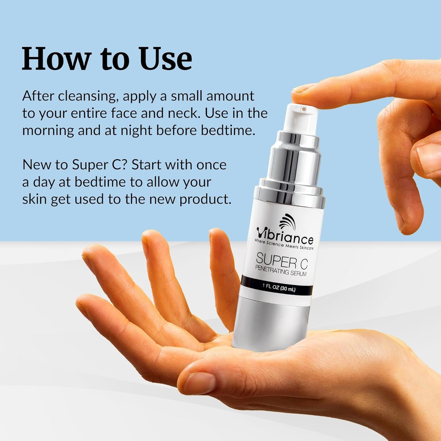 Vibriance Super C Serum for Mature Skin - All-in-One Vitamin Formula Hydrates, Firms, Lifts, Smooths, Targets Age Spots, Wrinkles, 1 fl oz - Pack of 3