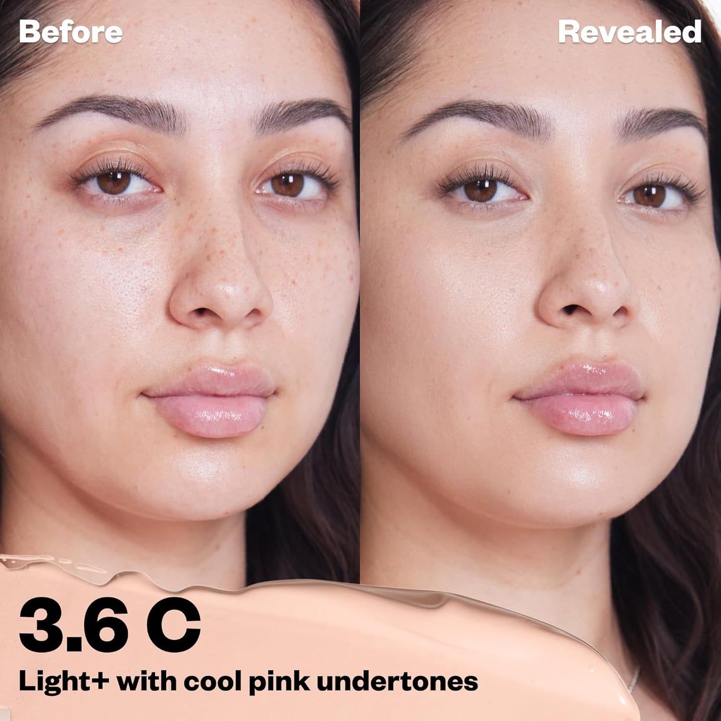 Kosas Revealer Concealer - Medium Coverage Makeup with Hyaluronic Acid, Conceals Dark Circles Under Eyes, Dark Spots and Blemishes + Brightens, Hydrates, Long-Lasting & Vegan, (Tone 3.6 C)