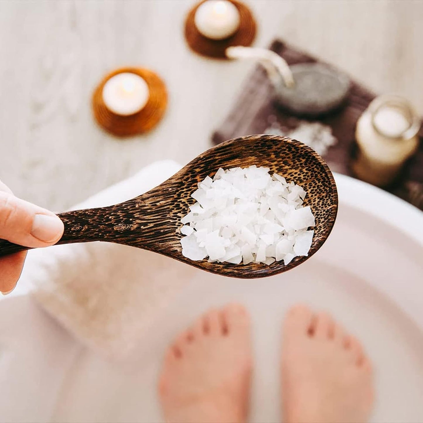 Dead Sea Magnesium Flakes Bath Salts | Premium Magnesium Supplement Bath Salts (5 Pound)