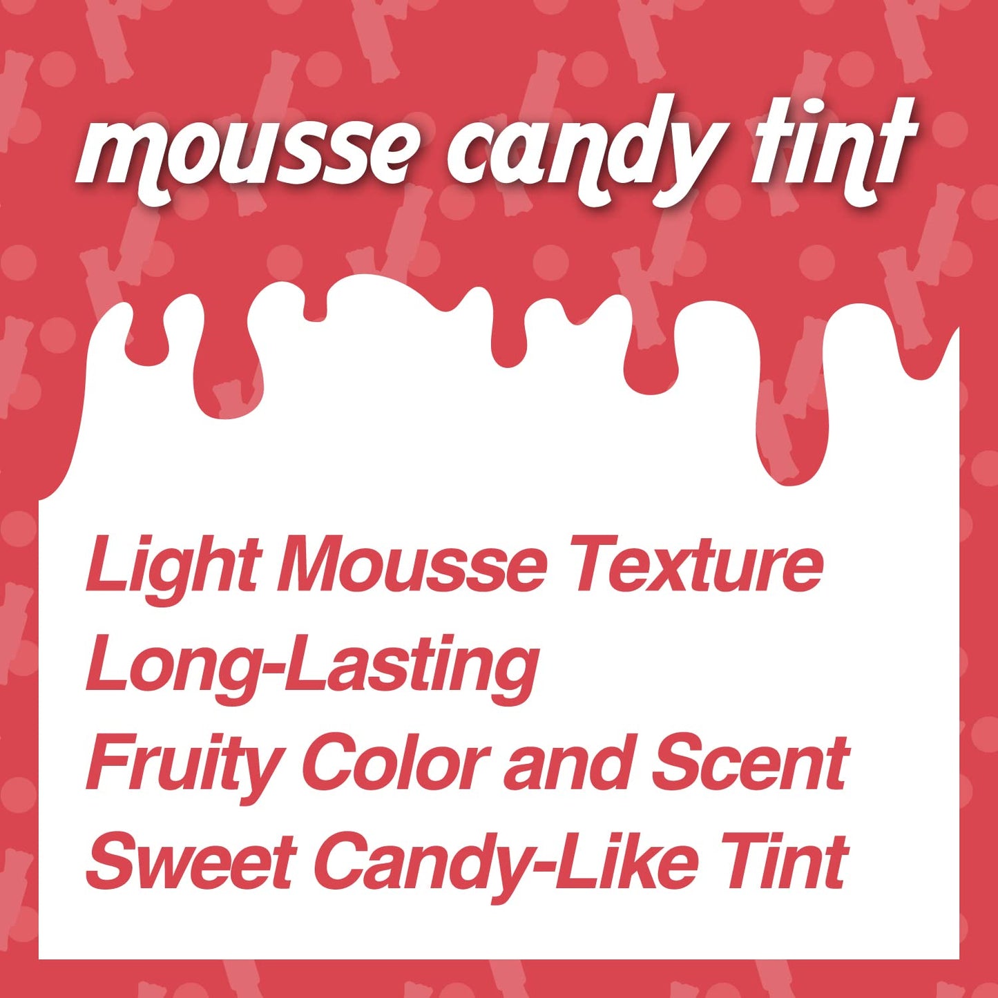THESAEM Saemmul Mousse Candy Tint #4 Grapefruit Mousse - High Pigment Matte Finish Long Lasting Lip Stain with Honey Extracts to Hydrate Lips - Weightless & Smudge-Proof, 0.3 fl.oz.