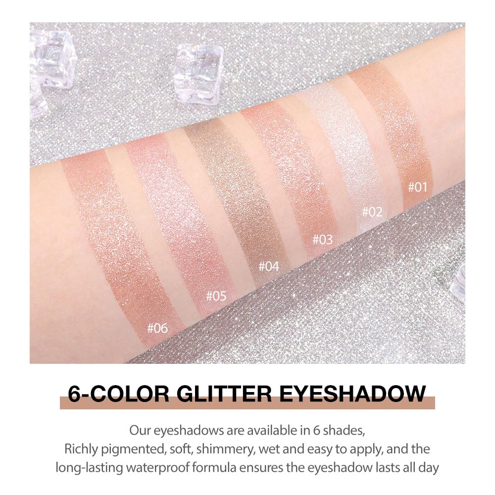 Taupe Gray Brown Monochrome Shimmer Eyeshadow Palette Makeup,Long Lasting Naturing-Looking Lightweight Glitter Single Eyeshadow,Neutral Powde Eye Shadow for Older Women