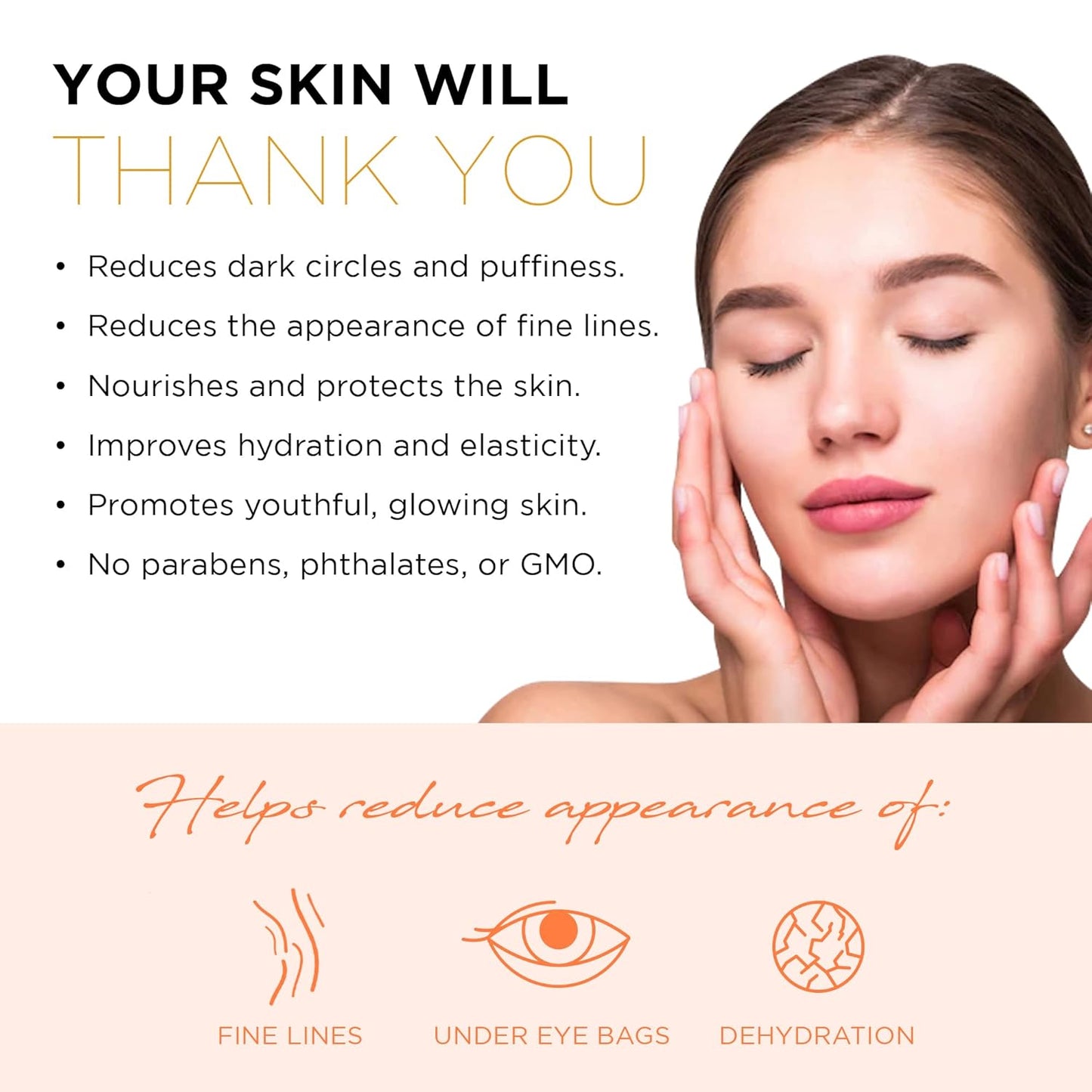 Azure Cosmetics Anti-Aging Under Eye Mask - 5 Pairs, Reduces Fine Lines, Wrinkles, Dark Circles & Puffiness, Skin Care Made in Korea, 100% Vegan, Cruelty-Free