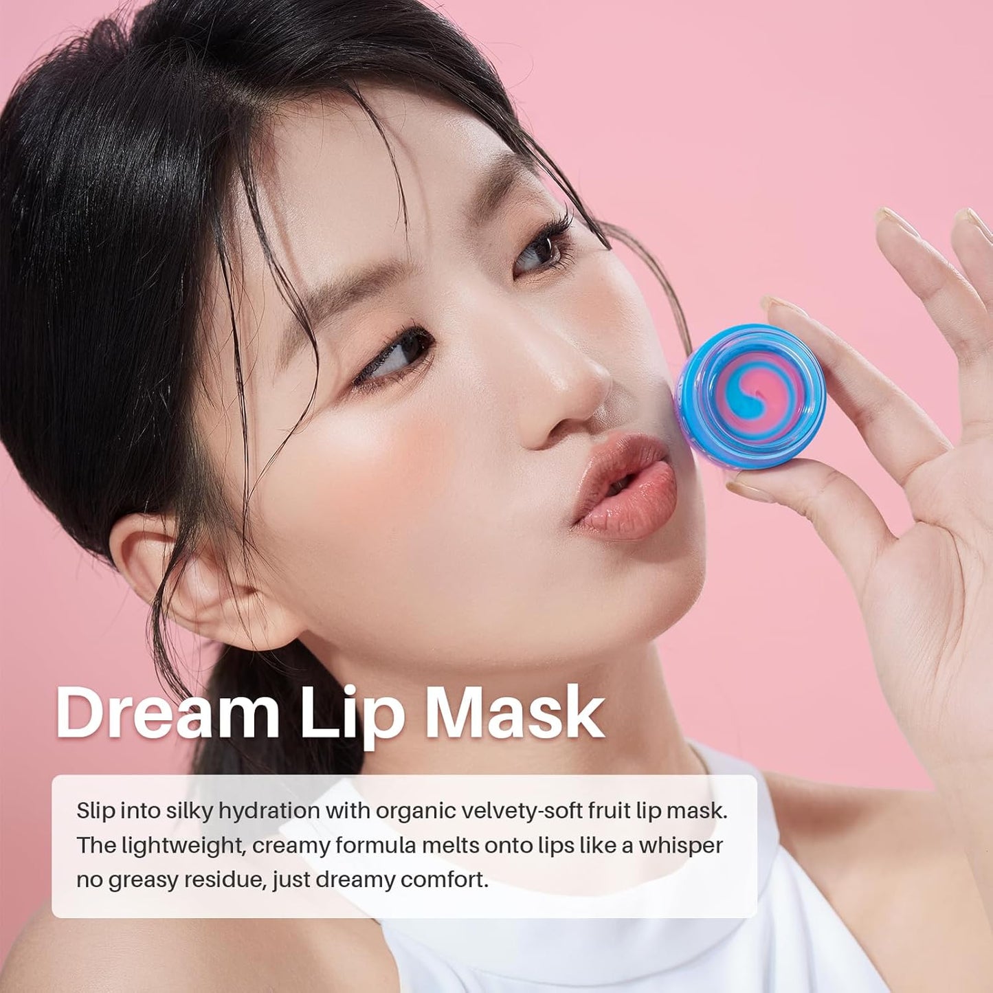 Blueberry Lip Sleeping Mask Overnight -Original Dual-Color Lip Balm for Softer and Smoother Lips, Intensive to Nourish and Hydration Reduce Fine Lines for Dry Cracked Skin - 0.42 Fl Oz