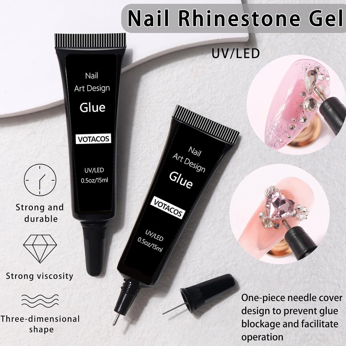 Nail Art Charms with Rhinestones Glue Gel White Flatback Pearls Luxurious Nail Charms Supplies Accessories Gold Silver Chains Nails Gems Jewelry Pearls for Women Nails Design