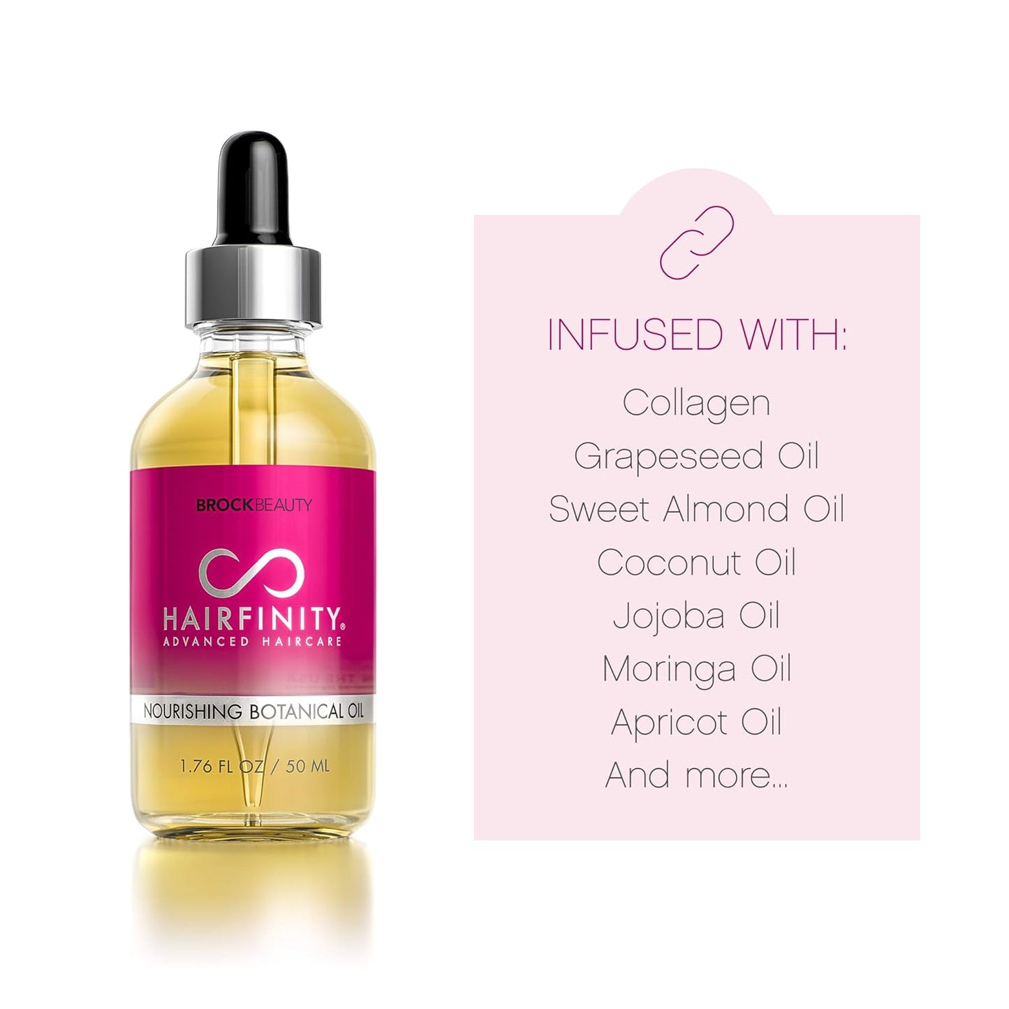 Hairfinity Botanical Hair Oil with Rosemary - Growth Treatment for Dry Damaged Hair and Scalp with Jojoba, Olive, Sweet Almond Oils - Silicone and Sulfate Free 1.76 oz