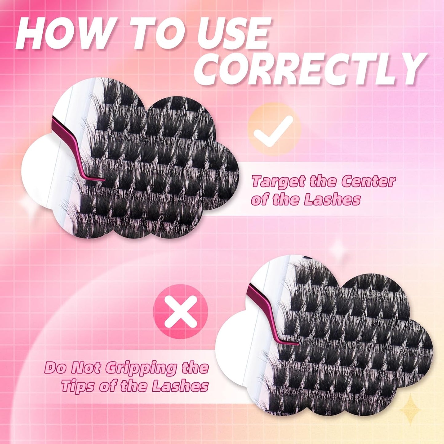 Lash Clusters 280pcs 80D 10-18mm Cluster Lashes Mixed Tray 3D Effect Volume Individual Lashes Cluster Eyelash Extensions Fluffy Soft D Curl DIY Lash Extension Kit at Home (80D-0.07-D,10-18mm)