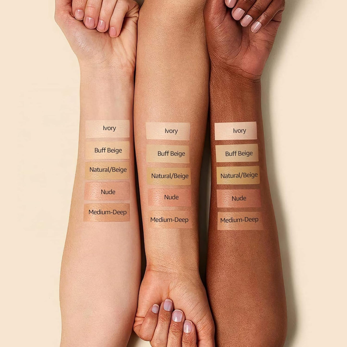 Mushroom Head Air Cushion CC Cream - BB Cream Foundation Makeup Moisturizing Concealer Long-Lasting, Cushion Foundation Full Coverage Self Adjusting for Mature Skin & All Skin Types(Ivory)