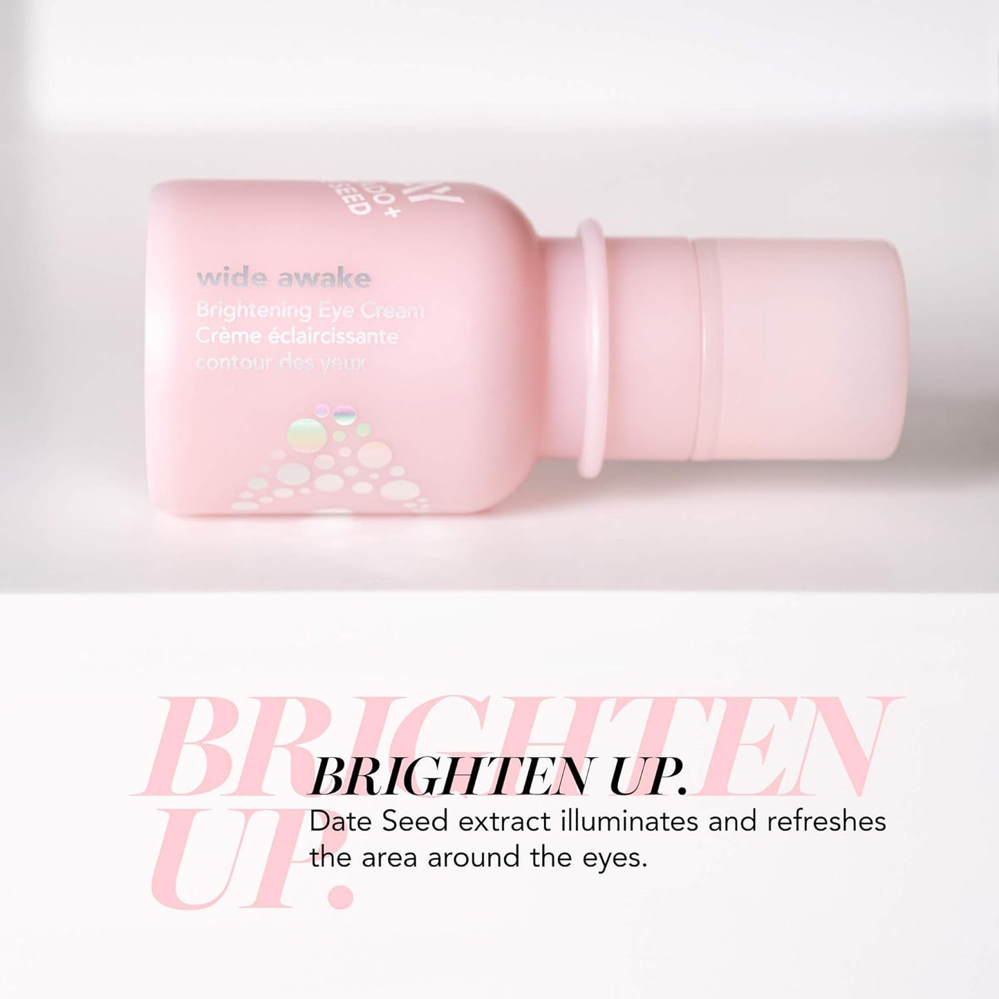 Saturday Skin Wide Awake Brightening Cream Korean lluminating Eye Cream for Wrinkles, Puffy Eyes Dark Circles Lightweight, Moisturizing, Deeply Hydrates, Anti Aging Reduce Fine Lines(0.51 Fl Oz 15ml)