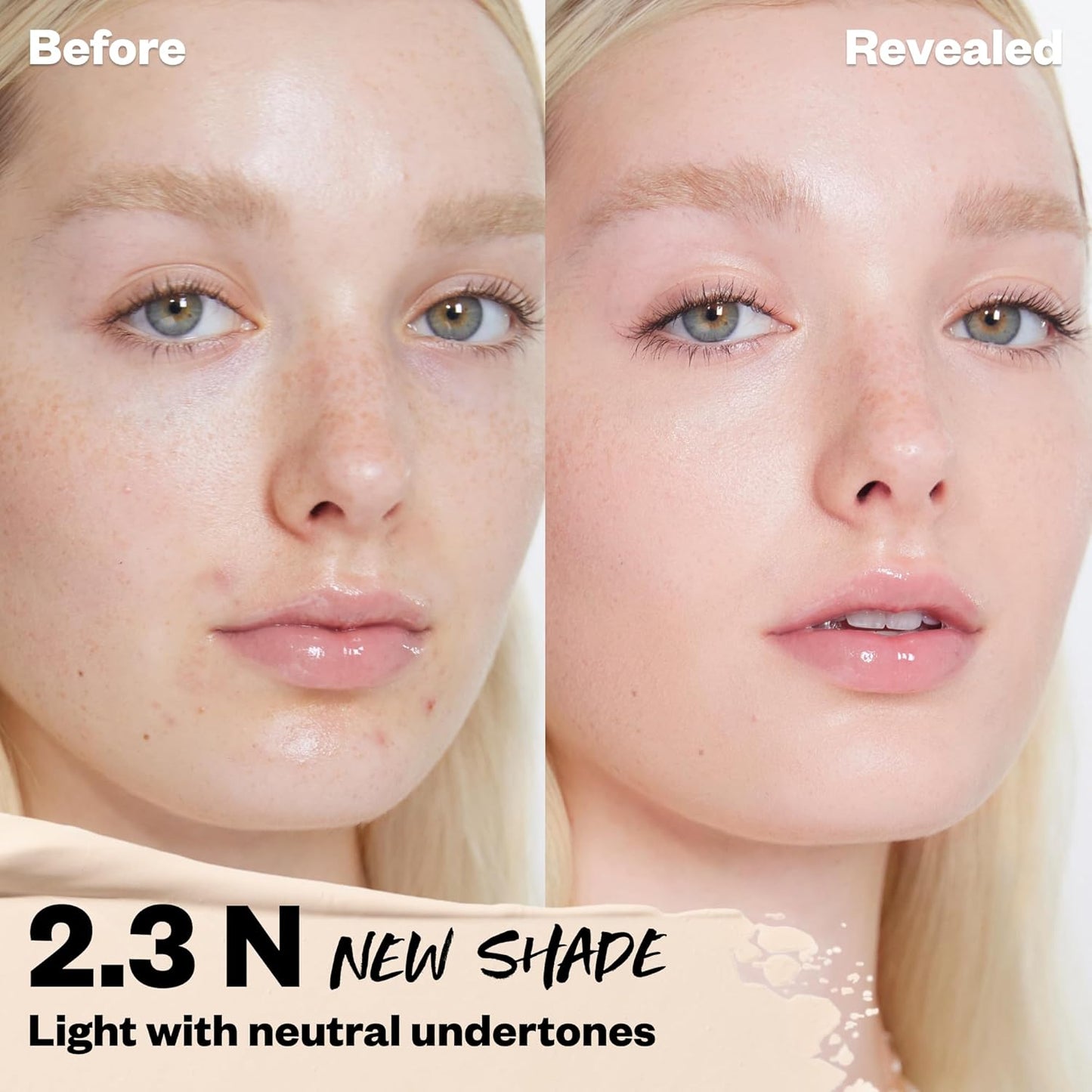 Kosas Revealer Concealer - Medium Coverage Makeup with Hyaluronic Acid, Conceals Dark Circles Under Eyes, Dark Spots and Blemishes + Brightens, Hydrates, Long-Lasting & Vegan, (Tone 2.3 N)