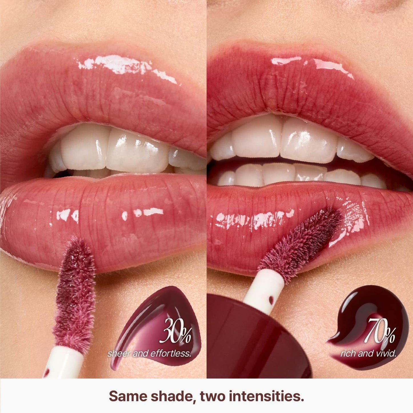 3D Voluming Gloss 70% (Rich) | Currant 70% l High Shine, Non-Sticky Lip Gloss for Makeup | Long-Lasting, Moisturizing Gel Formula | 30%, 70% Pigment Options | 5.3g