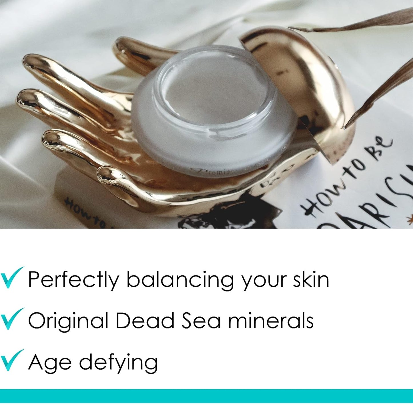 Premier Dead Sea Classic moisture complex cream normal to dry skin, sensitive skin, Anti-Aging to Smooth Wrinkles, Lightweight, Non-greasy Facial Cream, Vitamin A & E, Ginkgo 2.4 FL.oz