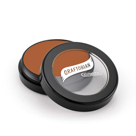 Graftobian HD Glamour Crème Foundation 1/2oz, Weightless Full Coverage Makeup, 65 Inclusive Shades, For All Skin Types, Natural or Full-Glam Looks, For Professionals and Beginners, Pecan