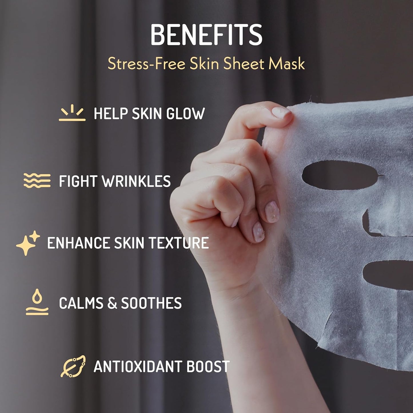Eve Hansen Collagen Face Mask Sheets Set of 5 – Hydrating & Nourishing Care for All Skin Types – With Hyaluronic Acid, Tangerine Peel, Blueberry Extract & Spinach Leaf