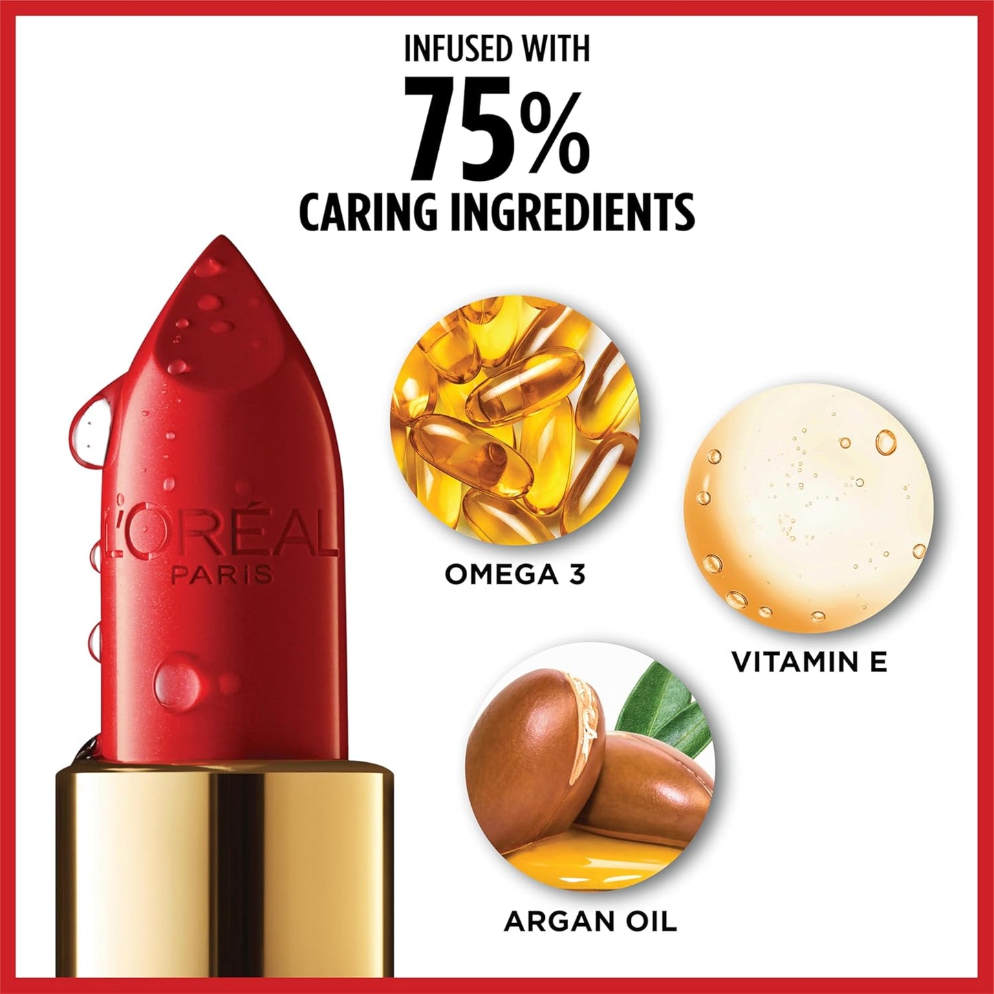 L'Oreal Paris Colour Riche Original Creamy, Hydrating Satin Lipstick with Argan Oil and Vitamin E, S'Il Vous Plait , 1 Count