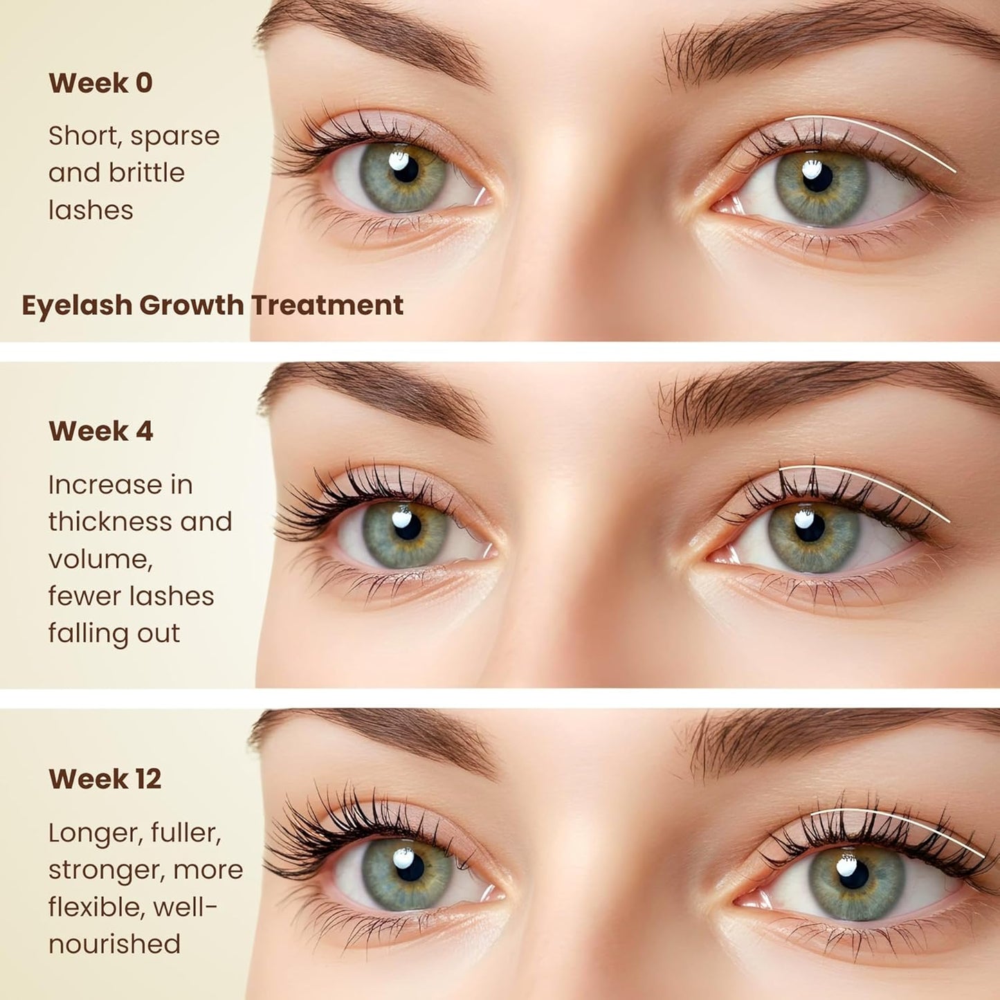 BodyJ4You Organic Castor Oil for Hair Growth: Natural Eyelashes Serum for Lashes and Eyebrows - Glass Bottle 1 Fl Oz