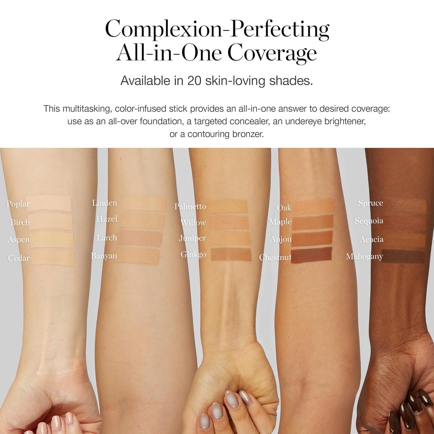 Ogee Sculpted Complexion Foundation Stick (Acacia 12.25C - Deep, Red Undertones) Full Coverage Foundation Makeup - Instantly Balance & Even Complexion - 70% Organic Ingredients