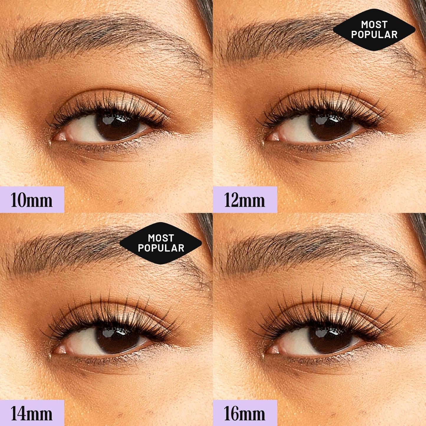 Lilac St - Dawn Natural Faux Eyelash Clusters (12mm) - No "Makeup" Look - DIY Lash Extension Wisps - Lightweight & Lifelike - Lasts 10 Days - Cruelty Free, Vegan, Women Founded - 10 Lashes