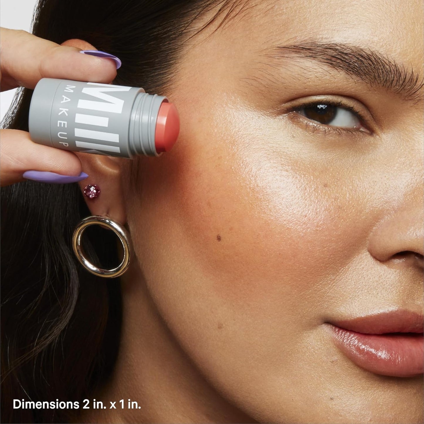 Milk Makeup Lip + Cheek, Perk (Coral Shimmer) - 0.21 fl oz - Cream Blush & Lip Color - Buildable & Blendable - 1,000+ Swipes Per Stick - Non-Comedogenic - Vegan, Cruelty Free