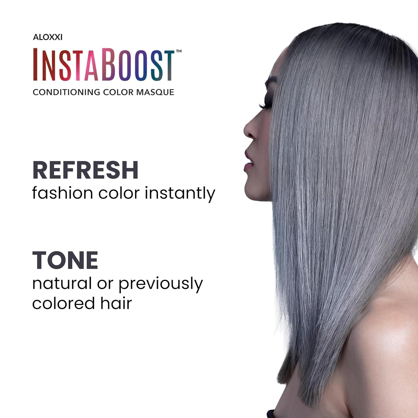 ALOXXI InstaBoost SILVER Color Depositing & Conditioning Mask, 6.8 Fl Oz (Pack of 1)