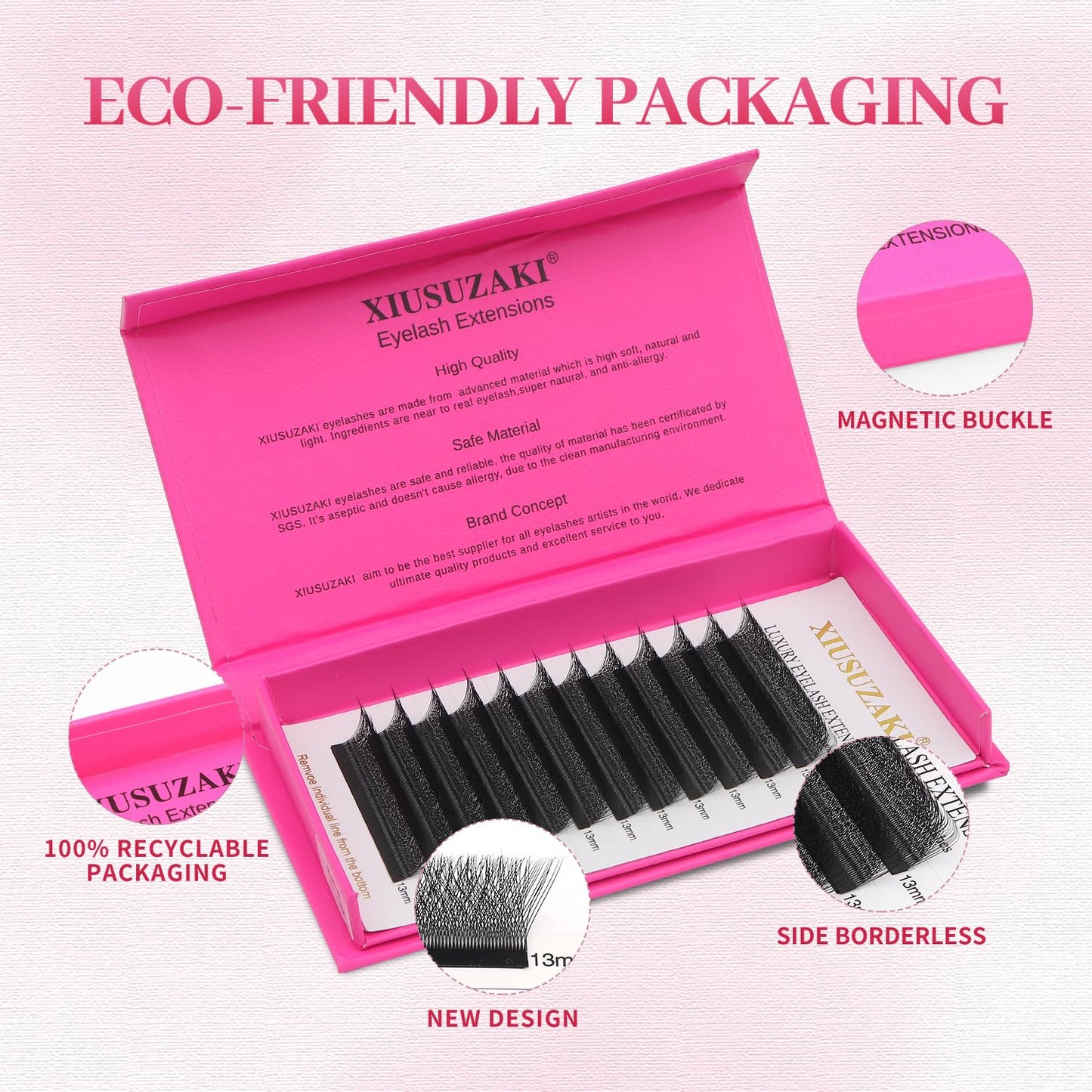 W Lash Extensions Supplies 4D Eyelash Extensions W Shape 0.07mm Thickness C Curl 14mm Premade Fans Easy Fan Lashes Volume Matte Black 12 Rows Crisscross Eye Lashes(W-4D-0.07-C,14mm)